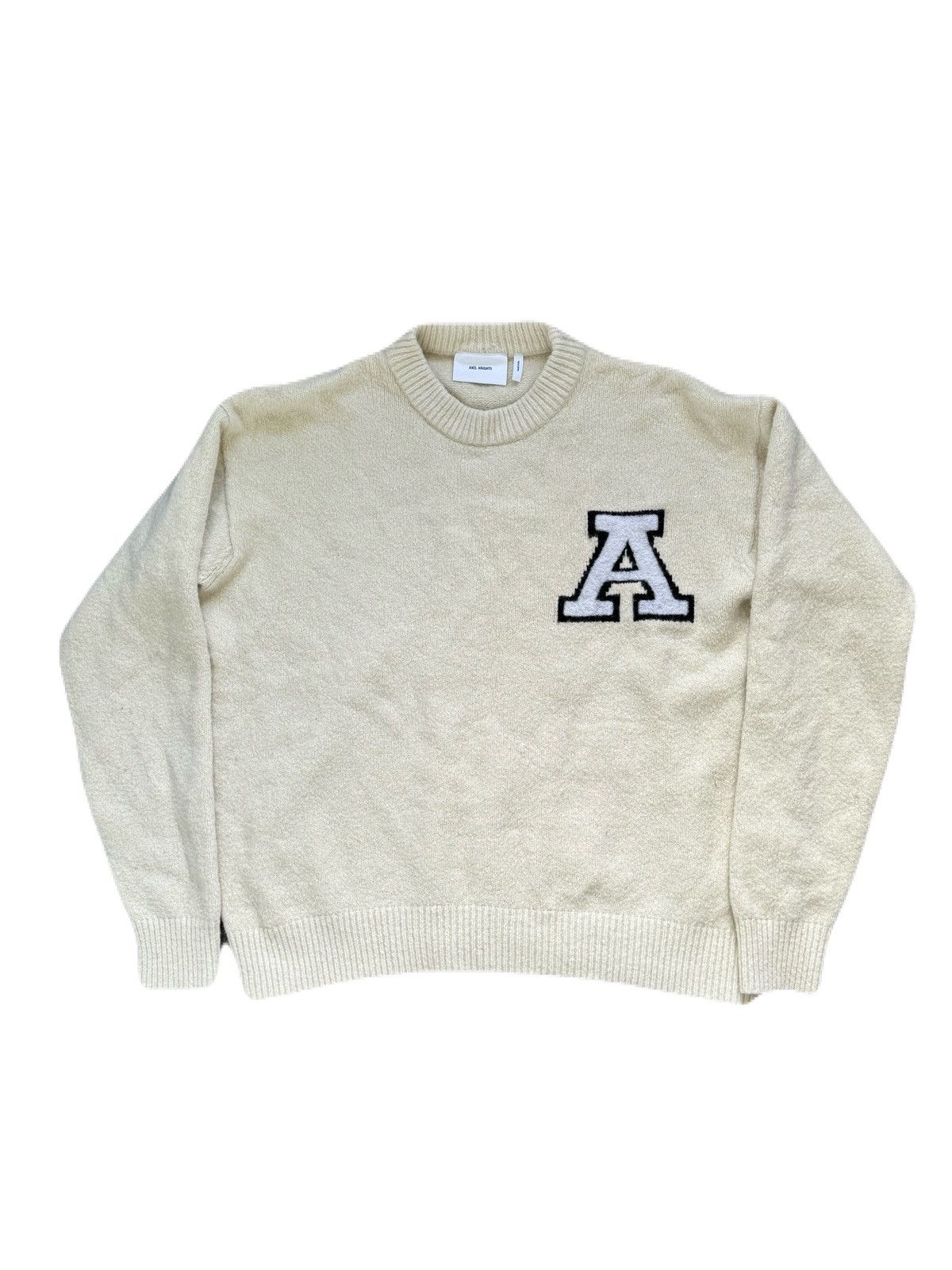 Axel Arigato Axel Arigato Varsity Boucle Letterman Sweater Cream Size L Size US L / EU 52-54 / 3 - 1 Thumbnail