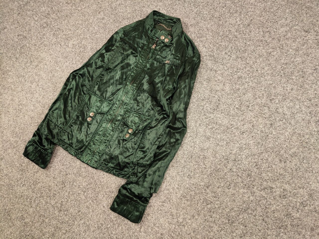 Miss Sixty Vintage Miss Sixty Zip pearl green Light Jacket Y2K Style Size XS / US 0-2 / IT 36-38 - 2 Thumbnail