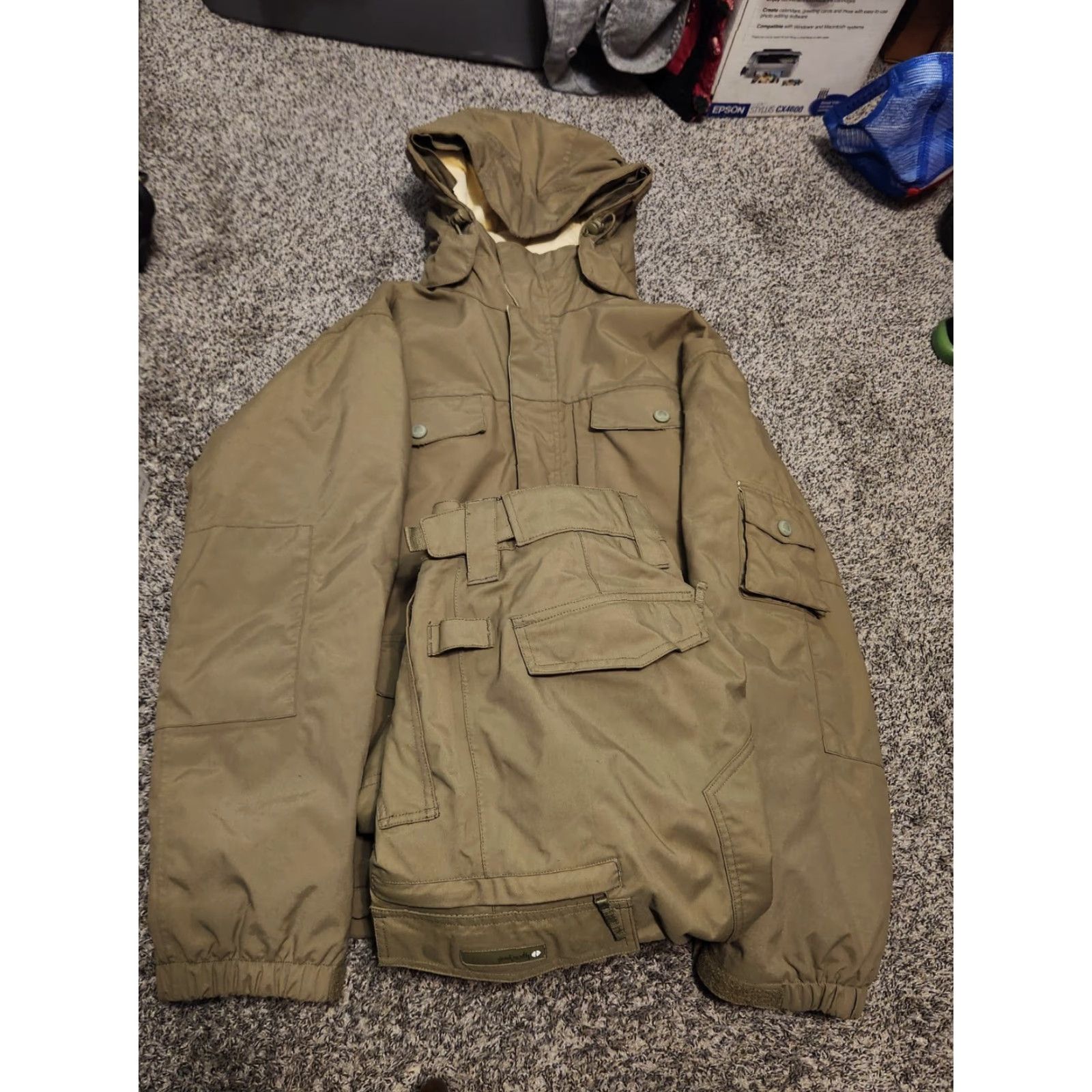 Vintage Planet Earth Snowboard Ski Jacket Green Womens L Hooded Waterproof Vented Softshell Zipper Winter Regular Size Size 36" / US 14 / IT 50 - 2 Thumbnail