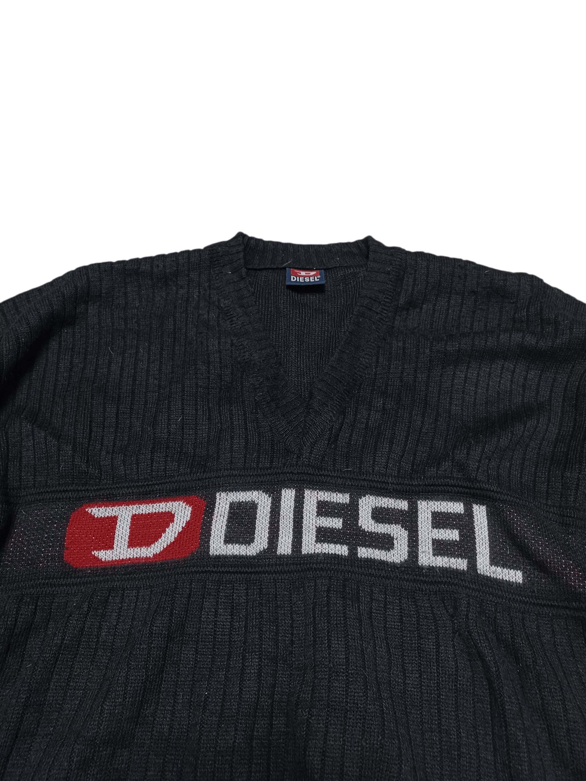 Diesel DIESEL VINTAGE BIG LOGO LUXURY AVANT GARDE SWEATER Size US L / EU 52-54 / 3 - 2 Thumbnail