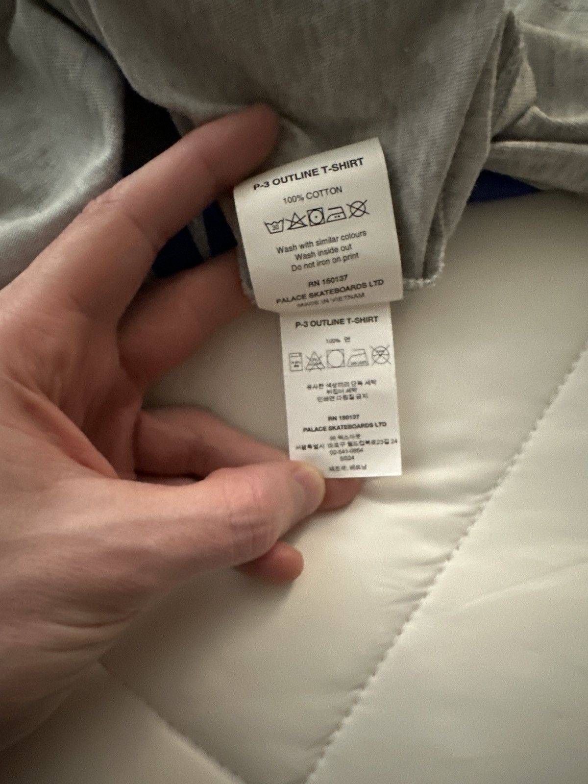 Palace Palace P-3 Outline T-Shirt Grey Size US L / EU 52-54 / 3 - 6 Thumbnail