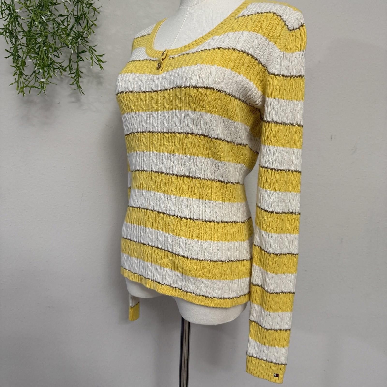 Tommy Hilfiger Tommy Striped Metallic Longsleeve Medium Size M / US 6-8 / IT 42-44 - 4 Thumbnail