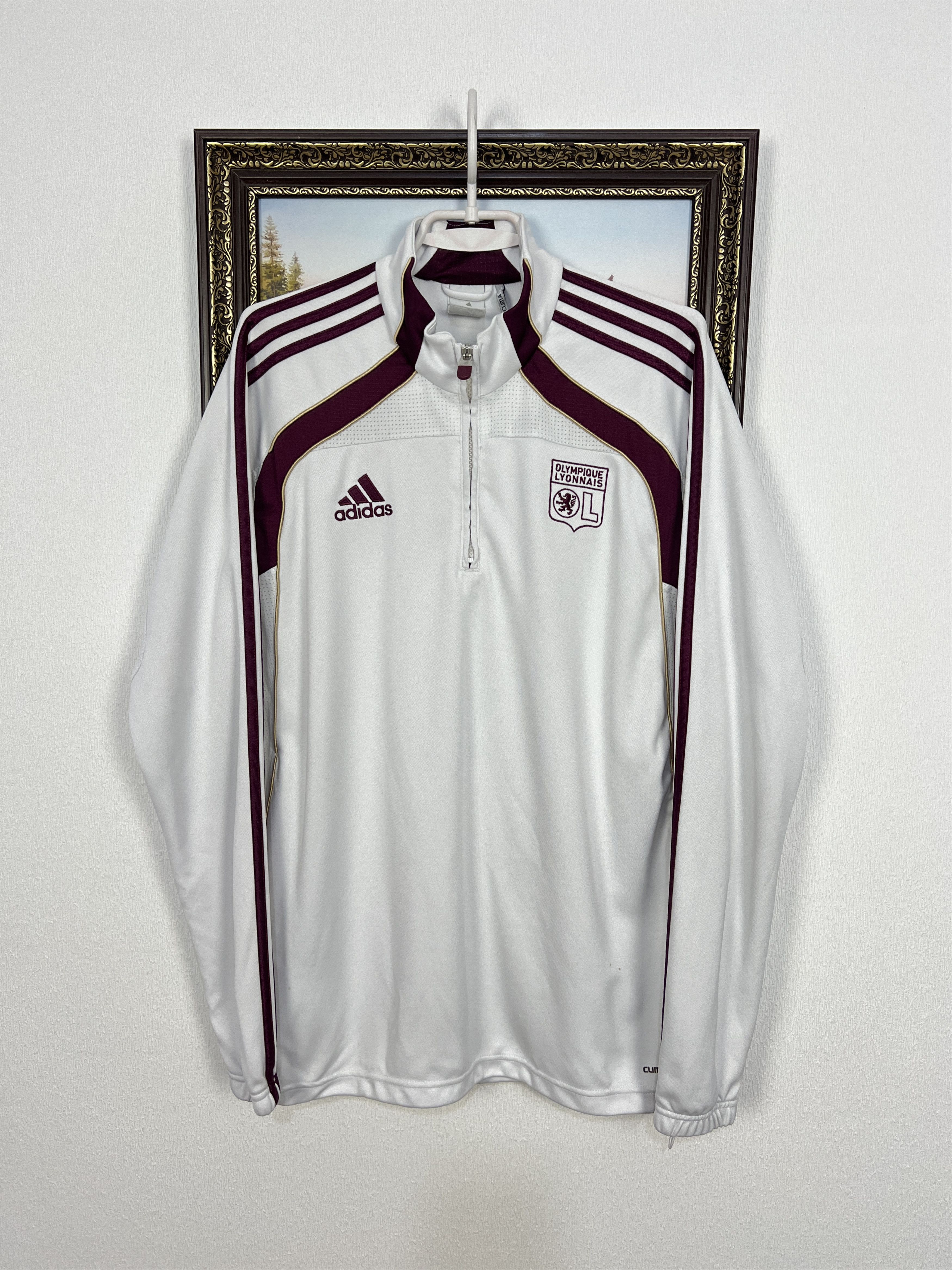 Adidas Vintage Adidas Olympique Lyon Football Train Jacket Size US L / EU 52-54 / 3 - 1 Thumbnail