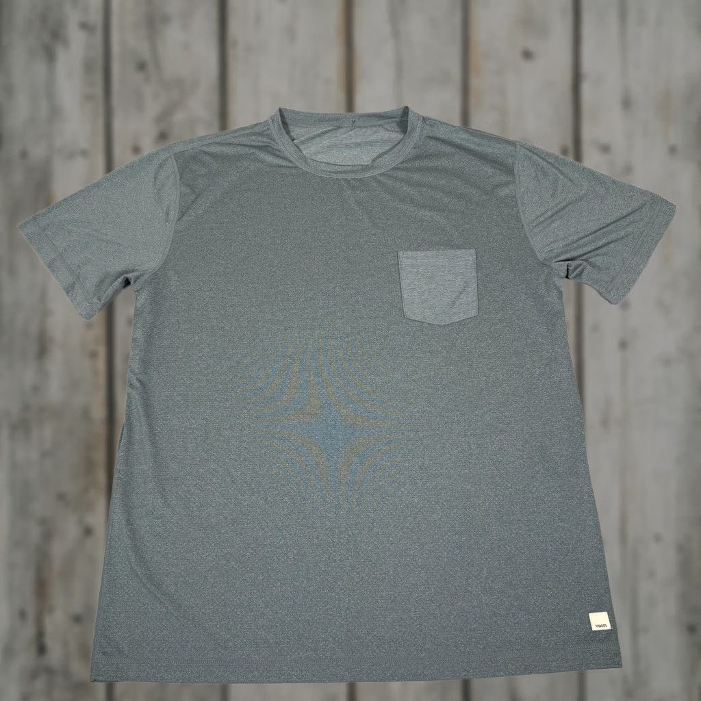 Vuori Vuori Shirt Mens XL Blue Tradewind Performance Pocket Lightweight Gym Work Out Crew Neck Short Sleeve T-Shirt Breathable Size US XL / EU 56 / 4 - 1 Thumbnail