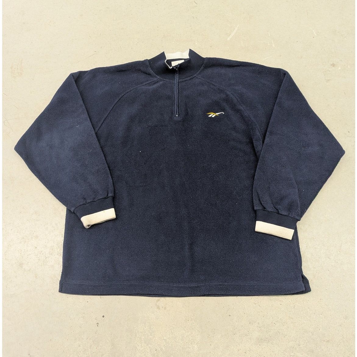 Reebok × Vintage Vintage 90s Reebok spell out fleece sweater Size US XL / EU 56 / 4 - 2 Thumbnail