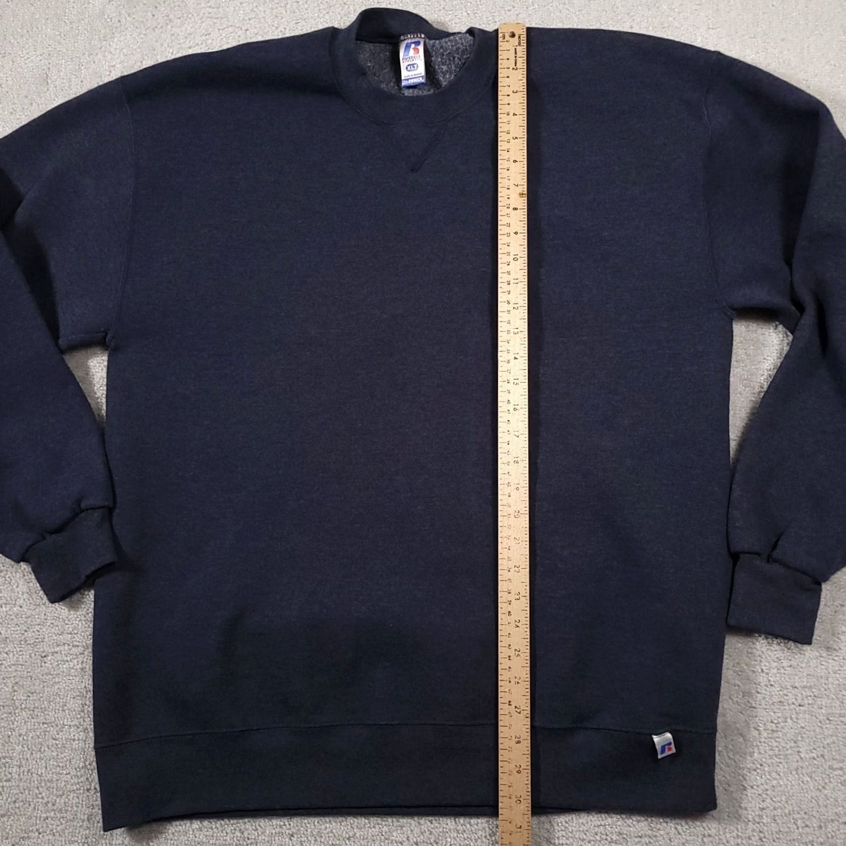 Russell Athletic VINTAGE Russell Crewneck Sweatshirt Mens XLT Blue Fleece Pullover Sweatshirt Size US XL / EU 56 / 4 - 7 Thumbnail