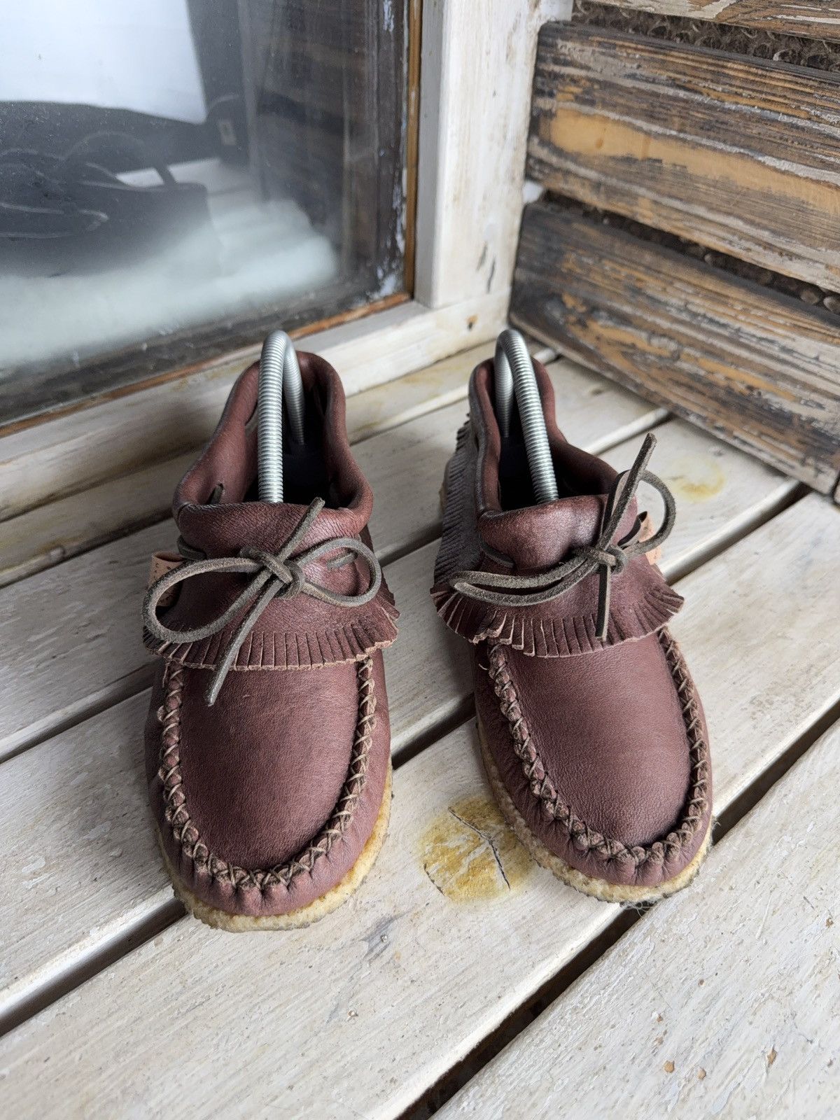 Japanese Brand Avant Garde Y2K Laurentian Chief Leather Moccasins Canada Size US 8 / EU 41 - 2 Thumbnail
