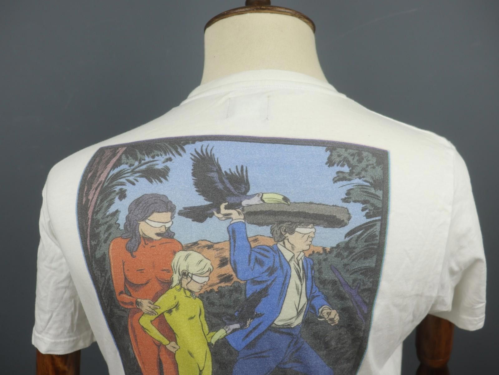 Edwin EDWIN White 100% Cotton Crew Neck Pullover Tee Shirt Size M Size US M / EU 48-50 / 2 - 7 Thumbnail