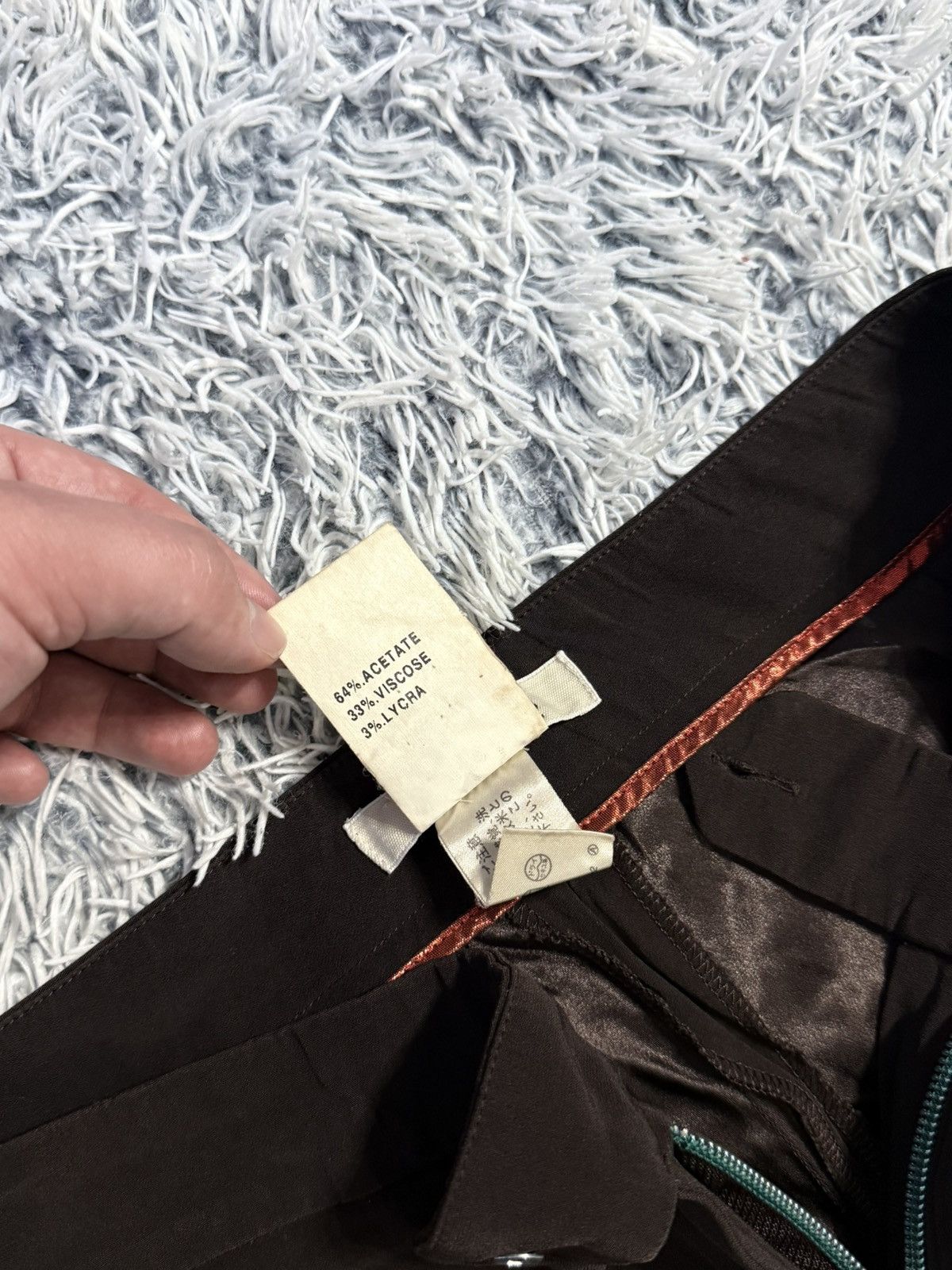 Chloe Vintage Chloe Straight Trousers pants wide leg brown Size 25" / US 0 / IT 36 - 6 Thumbnail