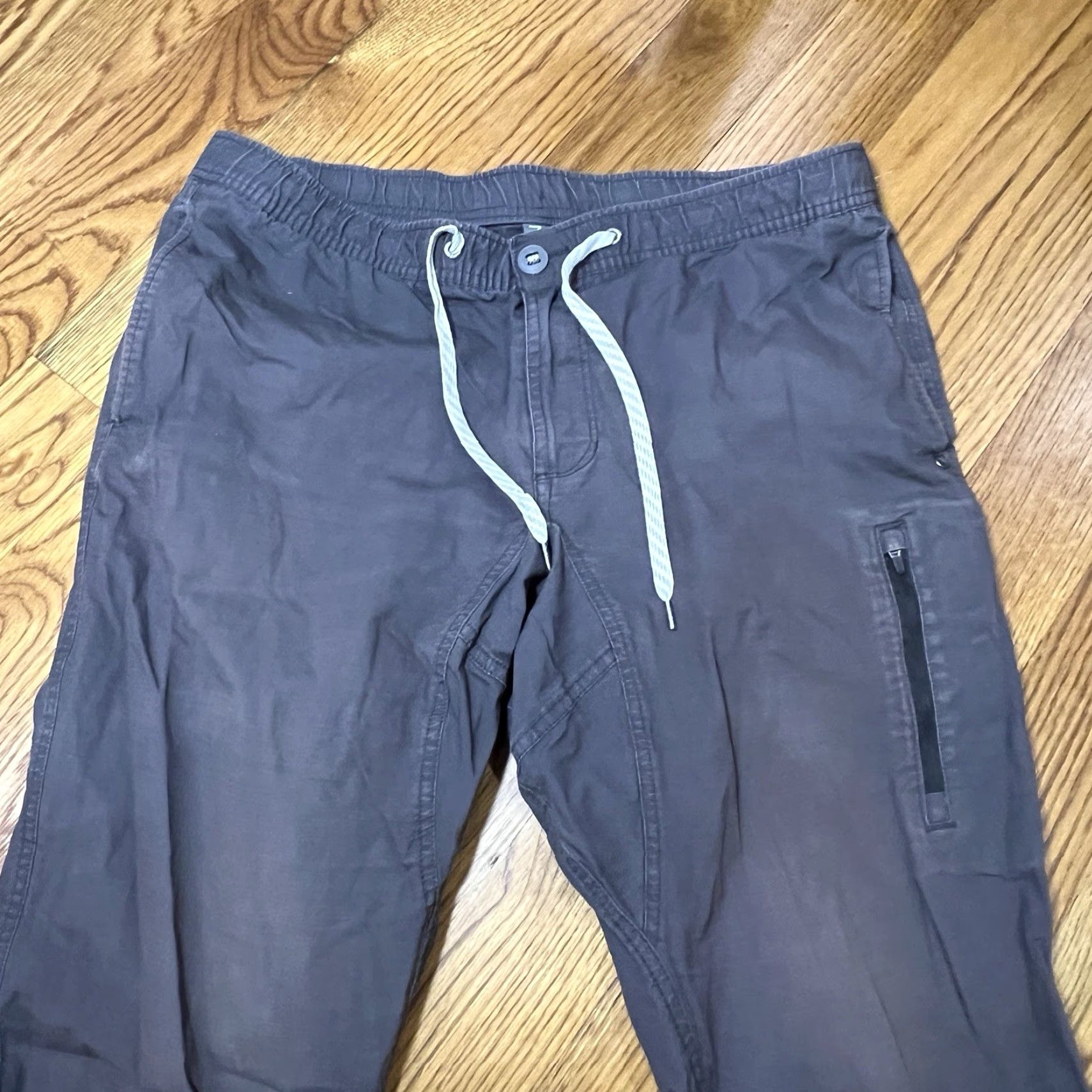 Vuori Vuori Pants Mens XL Gray Ripstop Drawstring Elastic Waist Zip Pocket V412 Size US 36 / EU 52 - 2 Thumbnail