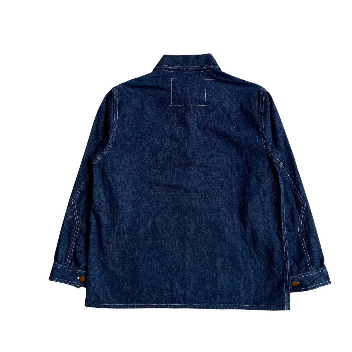 Sugar Cane × Toyo Enterprises Sugar Cane Pullover Half Button Denim Jacket Size US M / EU 48-50 / 2 - 2 Thumbnail