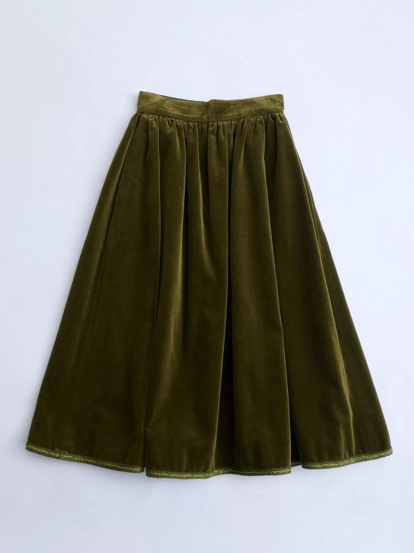 Valentino VALENTINO GARAVANI 70s Olive Green Velvet 2-Piece Set Size M / US 6-8 / IT 42-44 - 7 Thumbnail