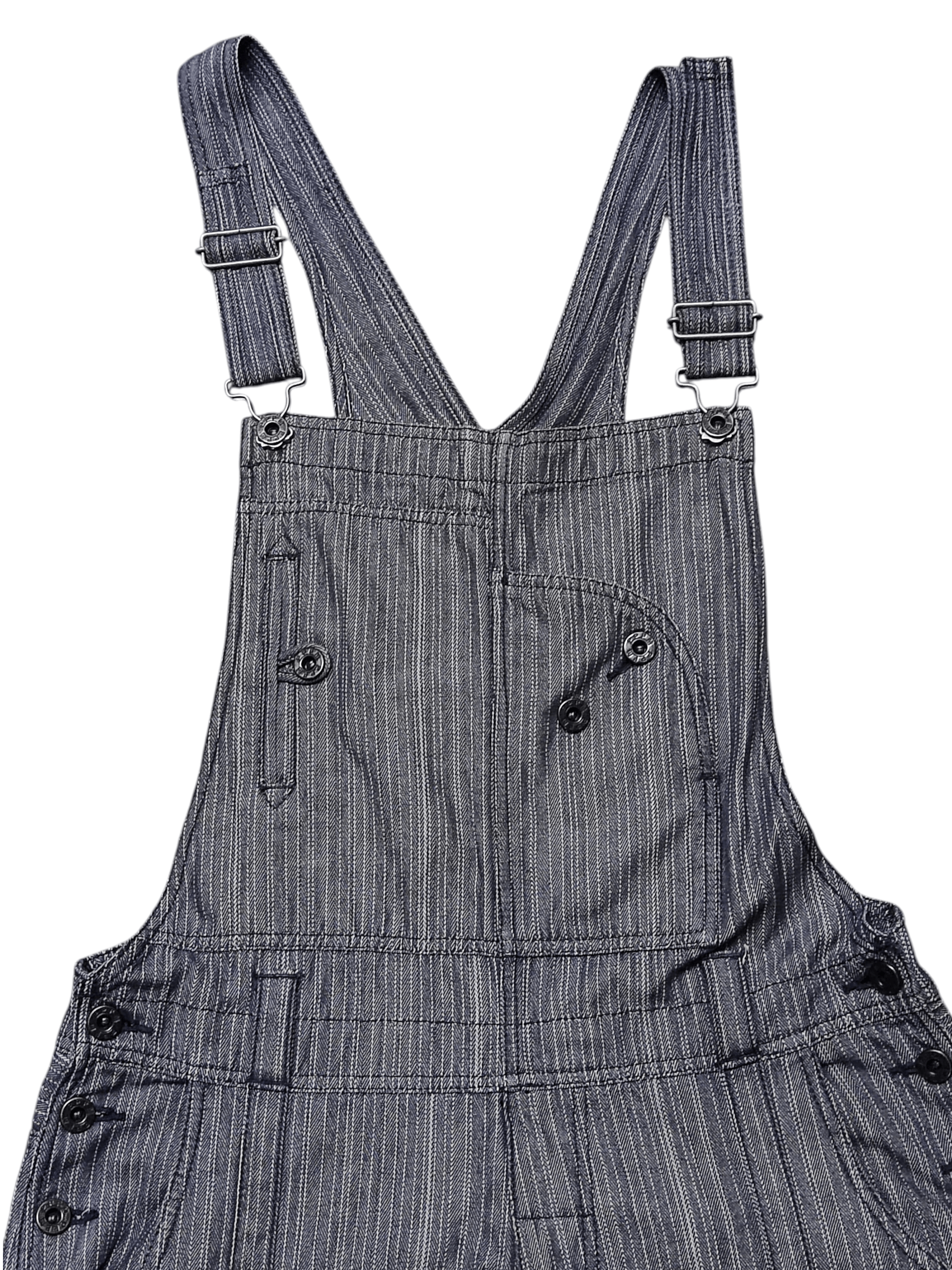 PPFM Vintage Rare PPFM Japanese Overall Denim Indigo Stripe Size US 34 / EU 50 - 3 Thumbnail