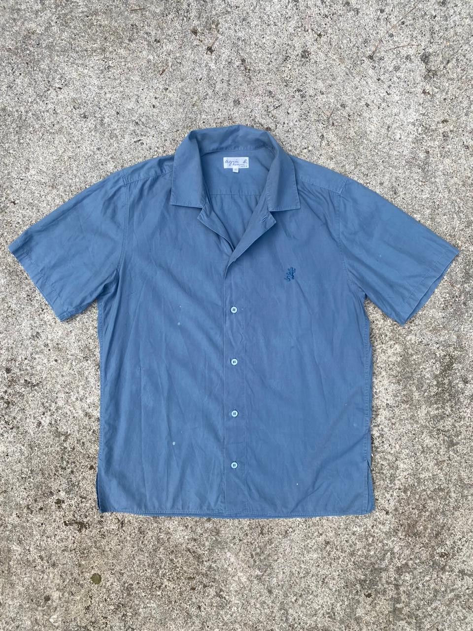 agnes b. Agnes B Homme Open Collar Shirt Size US S / EU 44-46 / 1 - 2 Thumbnail