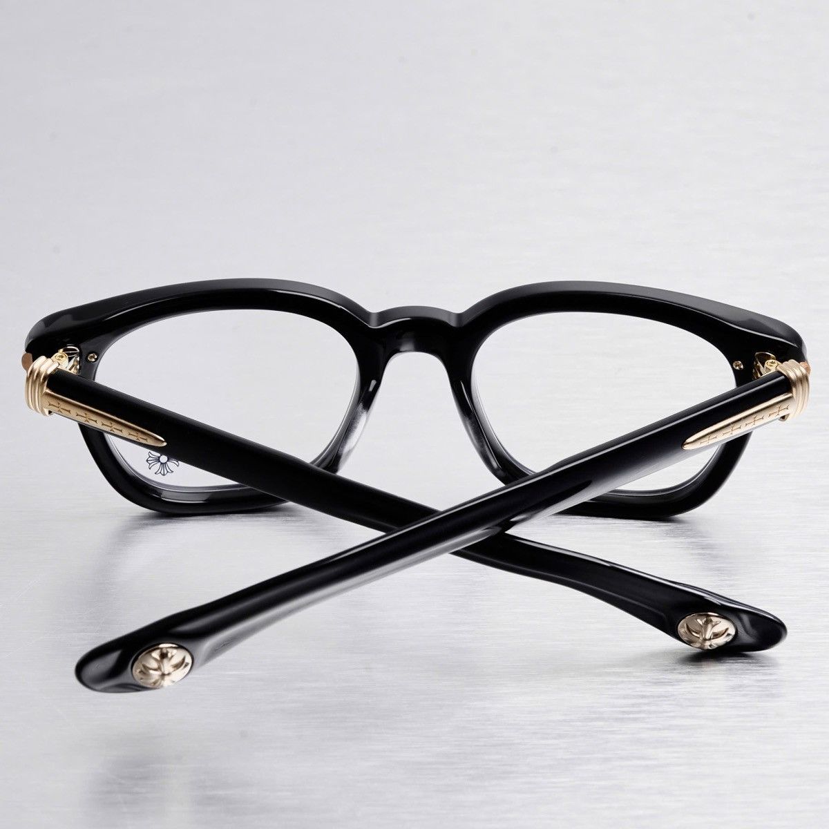 Chrome Hearts CHROME HEARTS DRIPPIN BLACK/18KGP GLASSES Size ONE SIZE - 6 Thumbnail