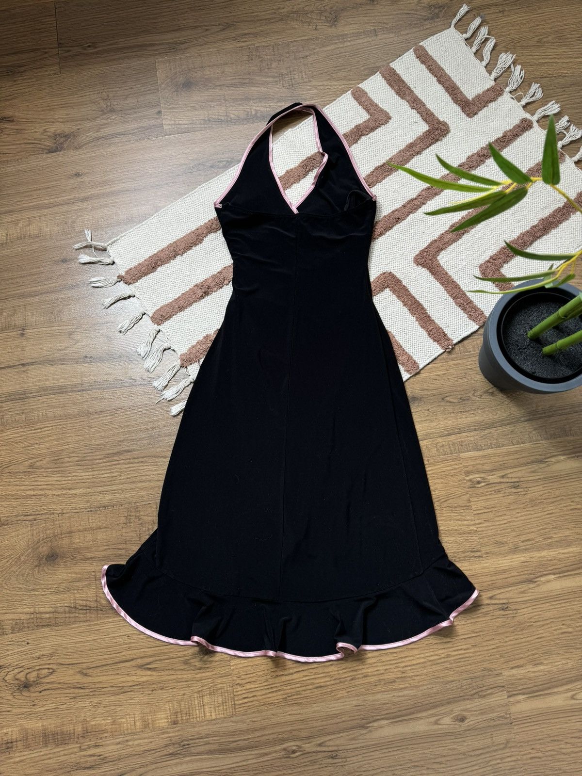 Vintage DRAPERY CHANEL STYLE PLEATED CUTE BOW DRESS Size M / US 6-8 / IT 42-44 - 6 Thumbnail