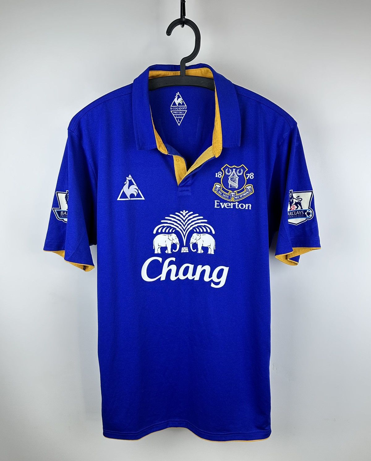 Le Coq Sportif Everton Jersey Vellios 27 Premier League Le Coq Sportif Sz L Size US L / EU 52-54 / 3 - 1 Thumbnail