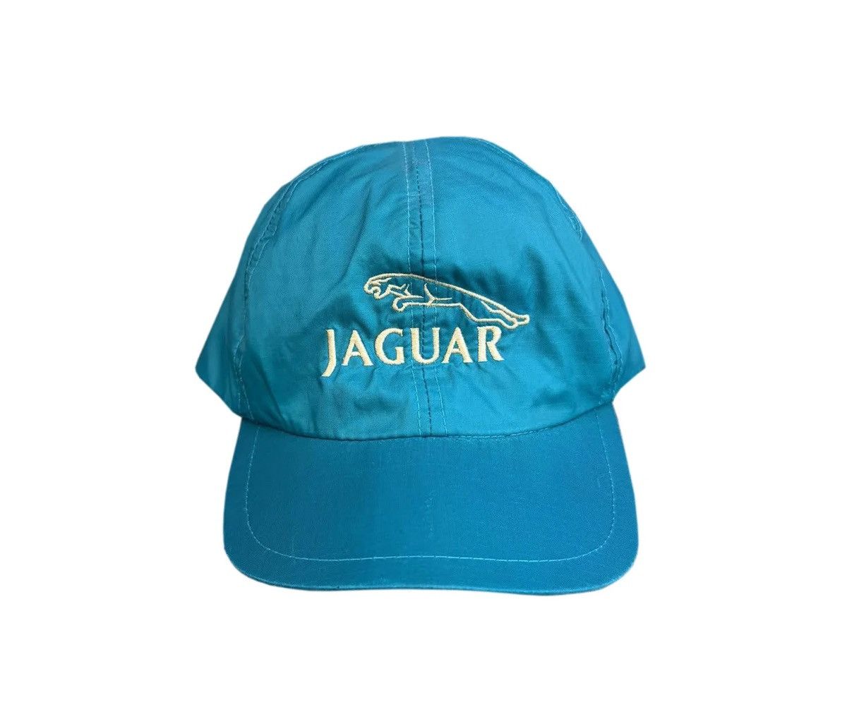 Vintage Vintage Jaguar Teal Nylon Hat Size ONE SIZE - 1 Thumbnail