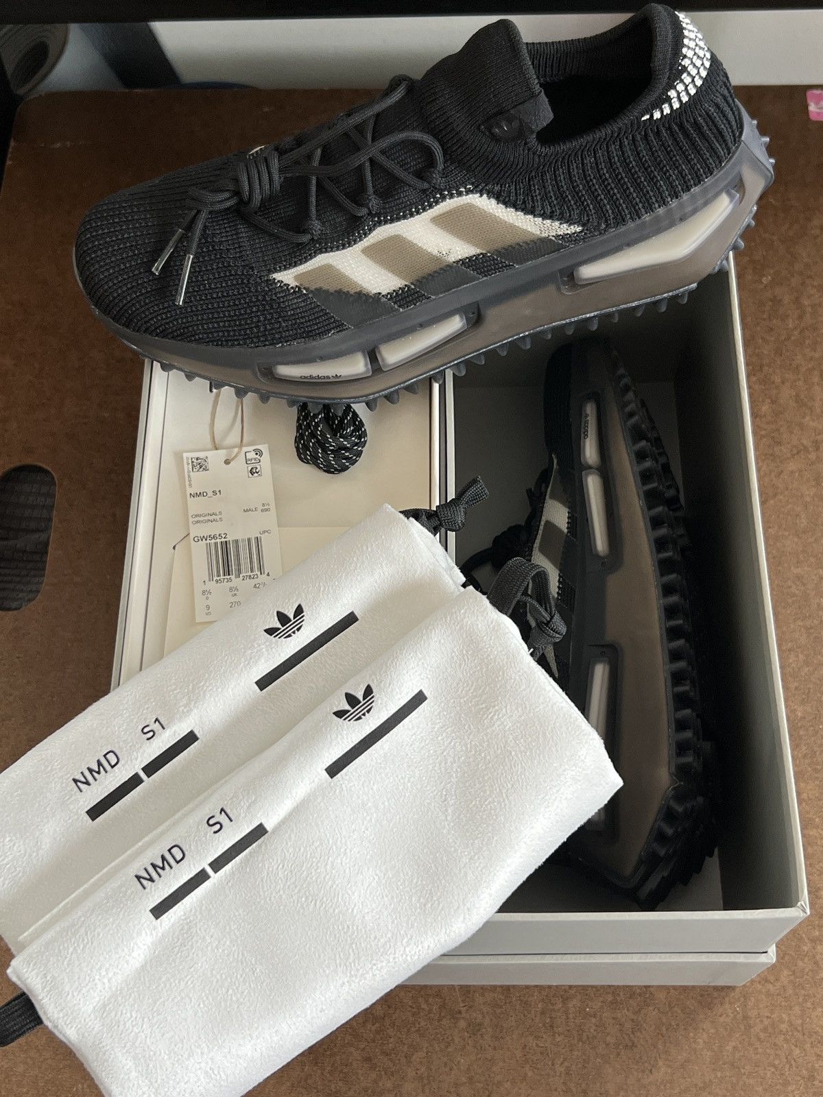 Adidas Adidas NMD S1 Core Black Size US 9 / EU 42 - 8 Thumbnail