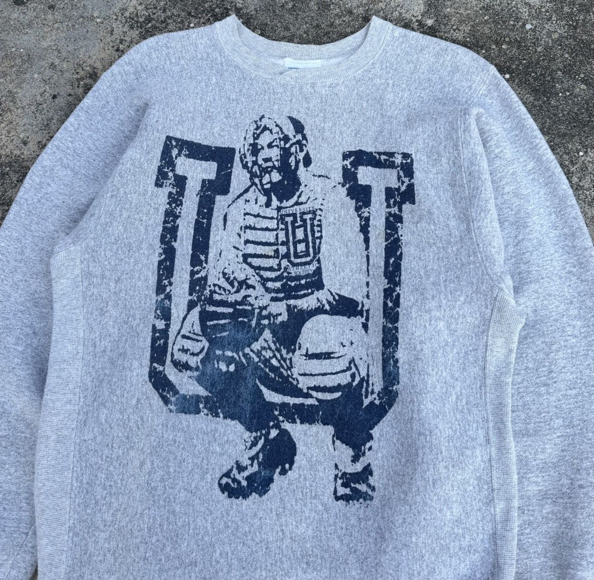 Vintage Vintage 80s University Athletic Society Baggy Sweatshirt Size US L / EU 52-54 / 3 - 2 Thumbnail