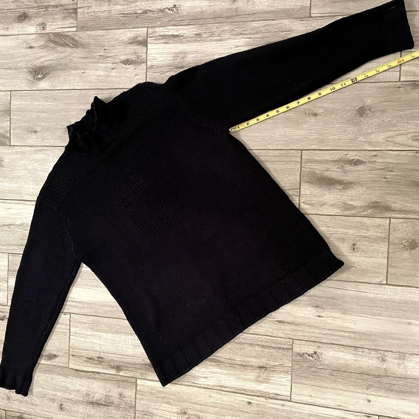 Ralph Lauren Lauren Ralph Lauren Navy Blue Knit Mock Neck Nautical Anchor Sweater Large Size L / US 10 / IT 46 - 6 Thumbnail