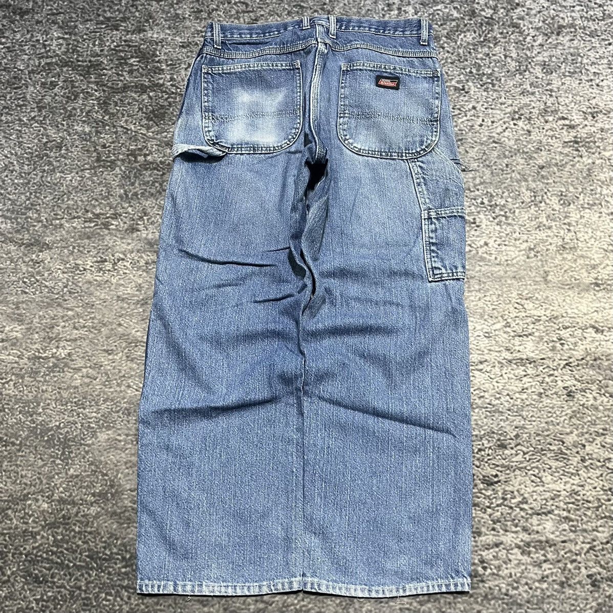 Dickies VINTAGE BAGGY DICKIES FADED BLUE WORKWEAR CARPENTER JEANS Size US 34 / EU 50 - 1 Thumbnail