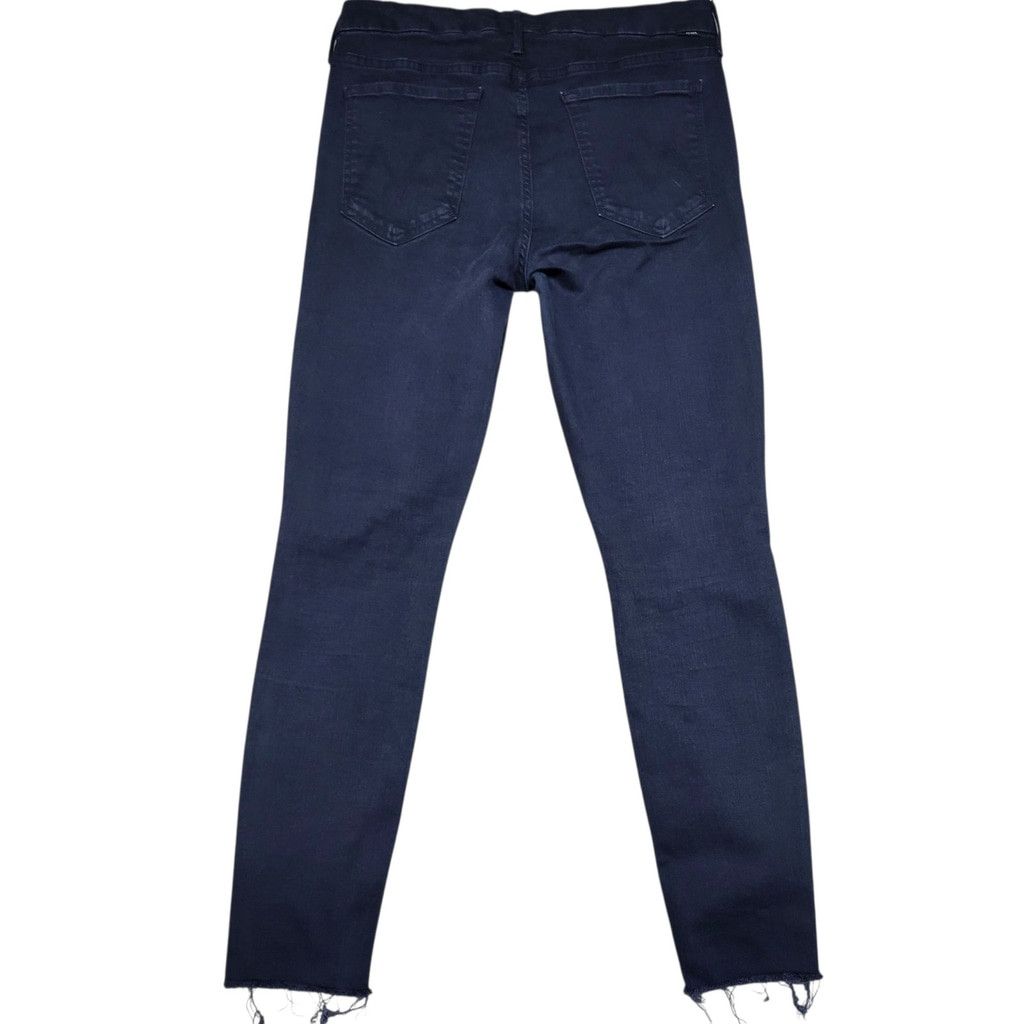 MOTHER Mother The Looker Ankle Fray Black Jeans 31 Women Inseam 28" Size 31" - 2 Thumbnail