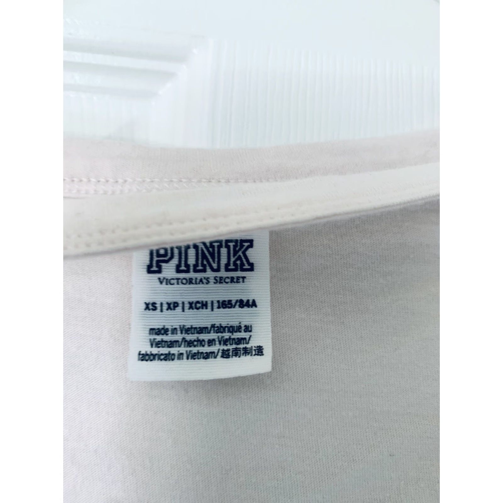 Pinko VINTAGE? No. PINK Shirt Womens XS Pink V-Neck Cutout T-Shirt Victoria’s Secret Pink Size XS / US 0-2 / IT 36-38 - 2 Thumbnail
