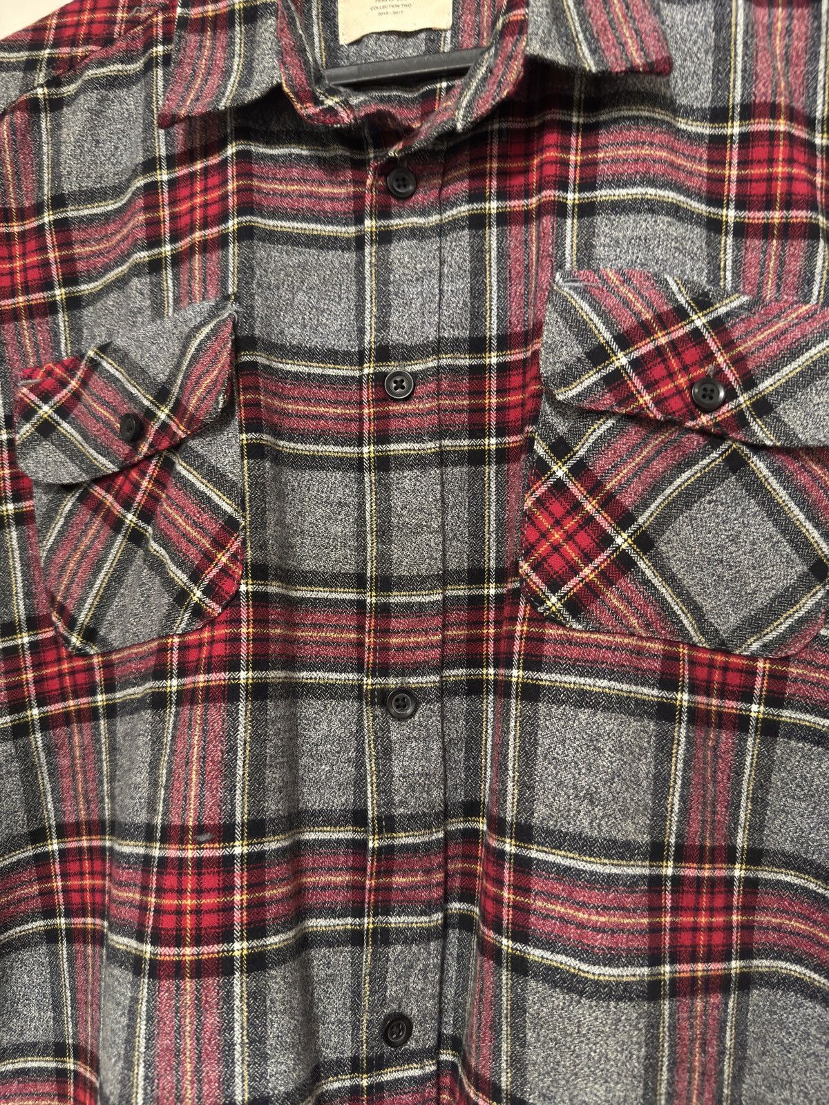 Fear of God 🔥FOG Fear of God Collection 2 Sleeveless Flannel Grey SZ S Size US M / EU 48-50 / 2 - 6 Thumbnail