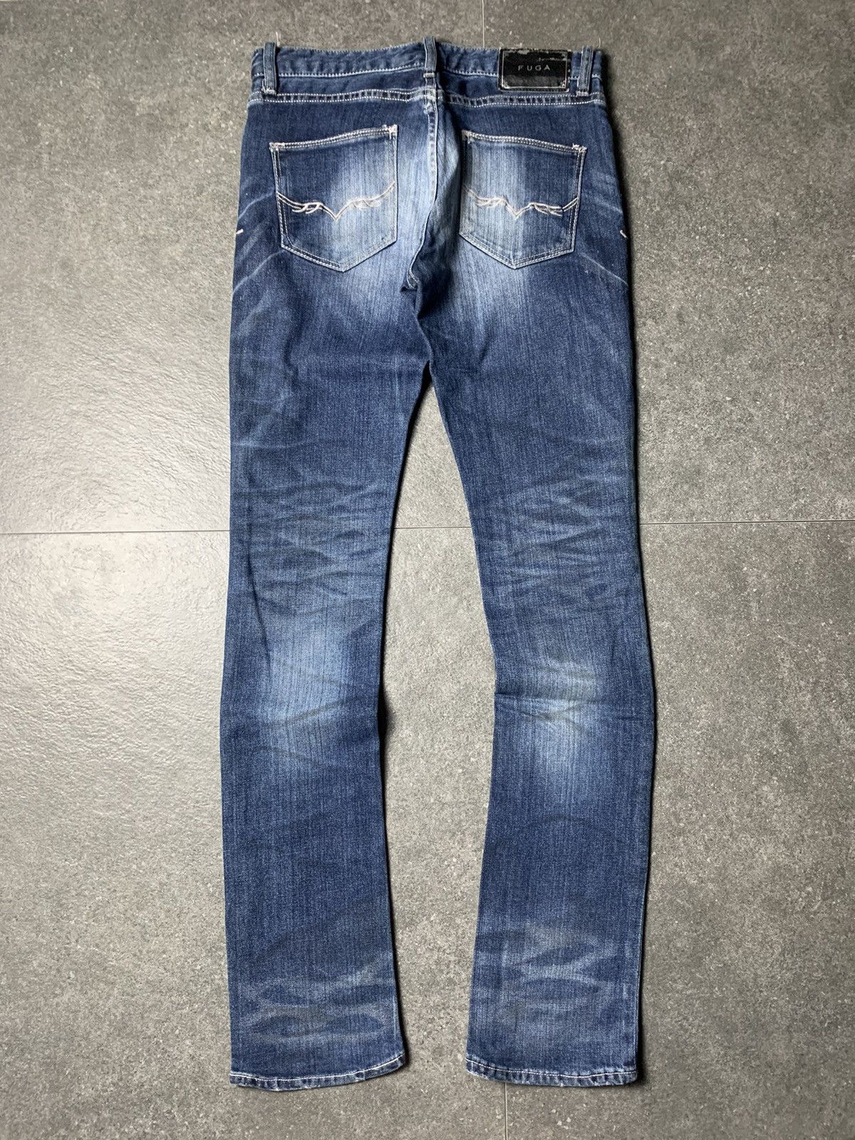 GOSTAR DE FUGA × If Six Was Nine × Le Grande Bleu (L.G.B.) 2000s Fuga Claw Marks Jeans Vkei Style Size US 29 - 11 Thumbnail