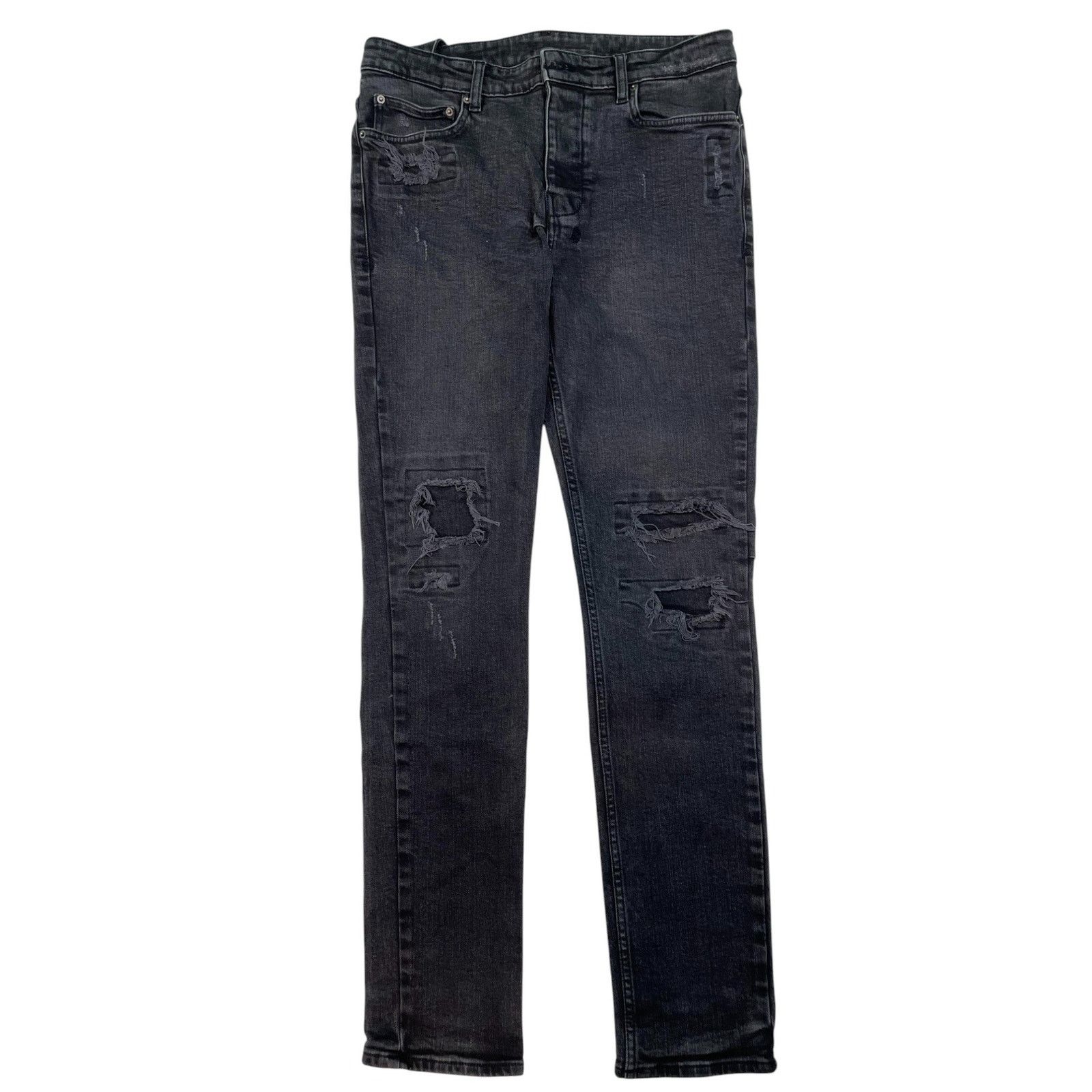 Ksubi Ksubi Patched Black Jeans Size US 33 - 1 Thumbnail