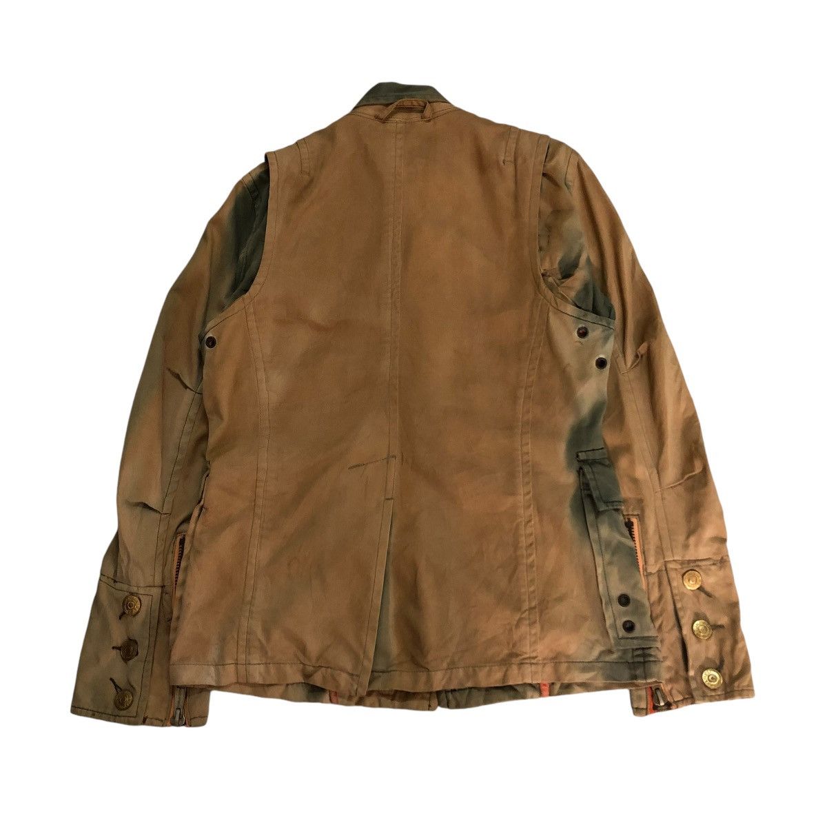 Japanese Brand 🔥VINTAGE CHORE BIKER JACKET DSQUARED2 ACID RUSTY DESIGN Size US S / EU 44-46 / 1 - 2 Thumbnail