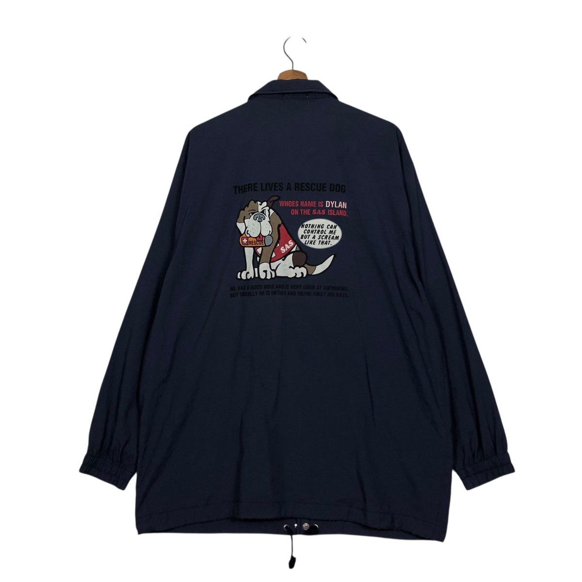 Japanese Brand 📌Vintage Coach Jacket SAS Big Logo Cartoon Embroidery Size US L / EU 52-54 / 3 - 9 Thumbnail