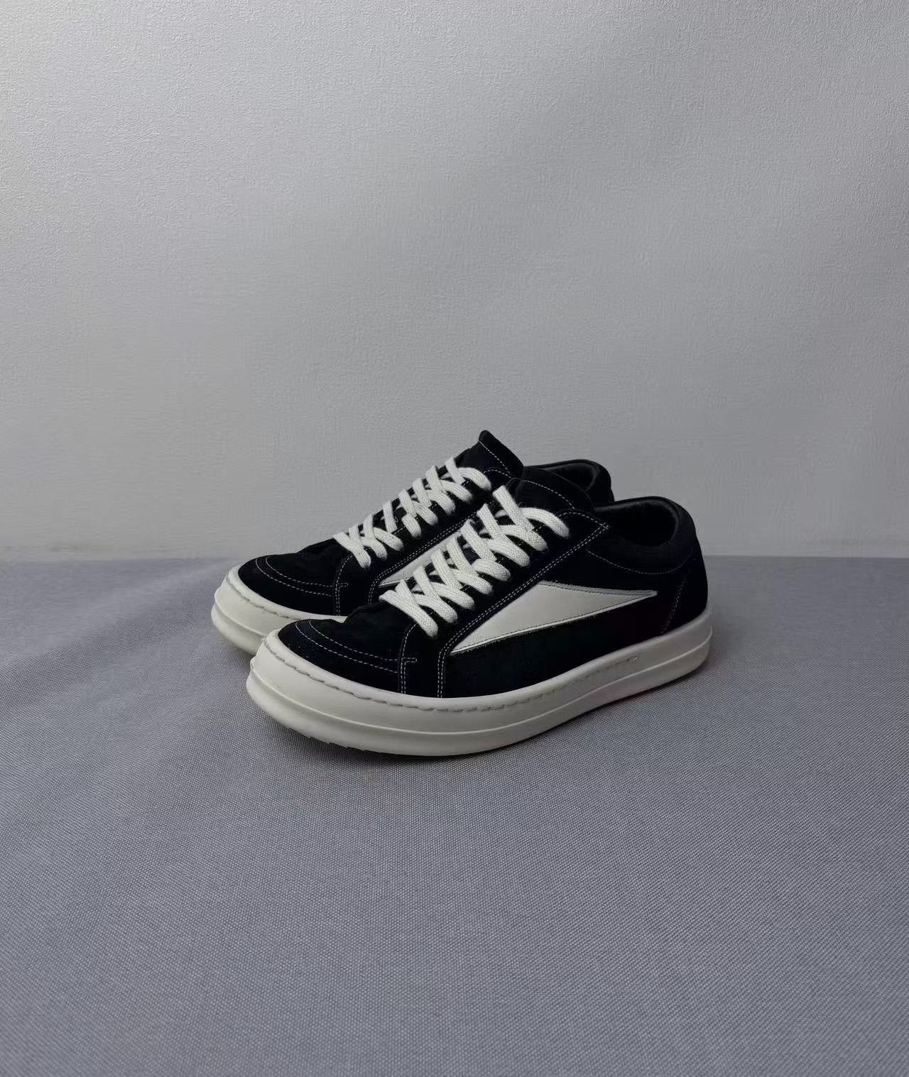 Rick Owens Rick Owens Suede Black Lowtop Sneakers 39 Women Size US 8.5 / IT 38.5 - 1 Thumbnail
