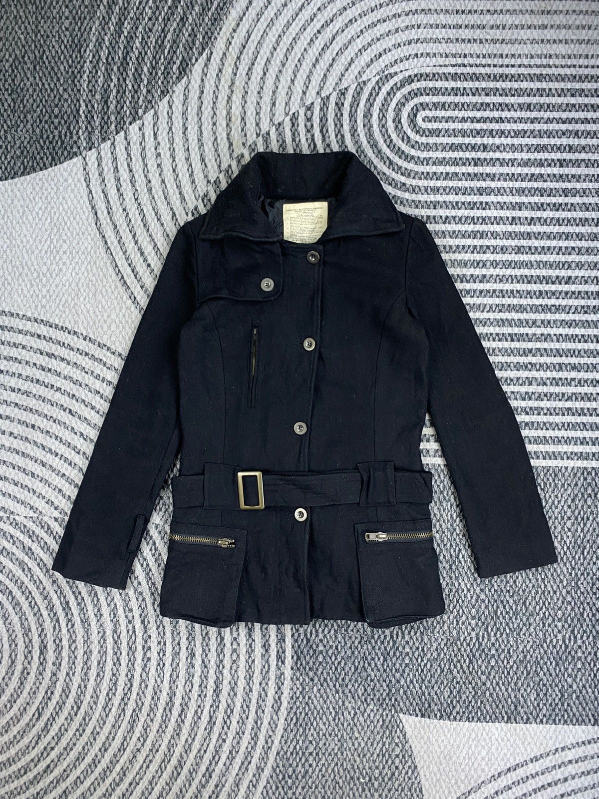 GOA GOA Military Style Wool Belted Jacket Size S / US 4 / IT 40 - 1 Thumbnail