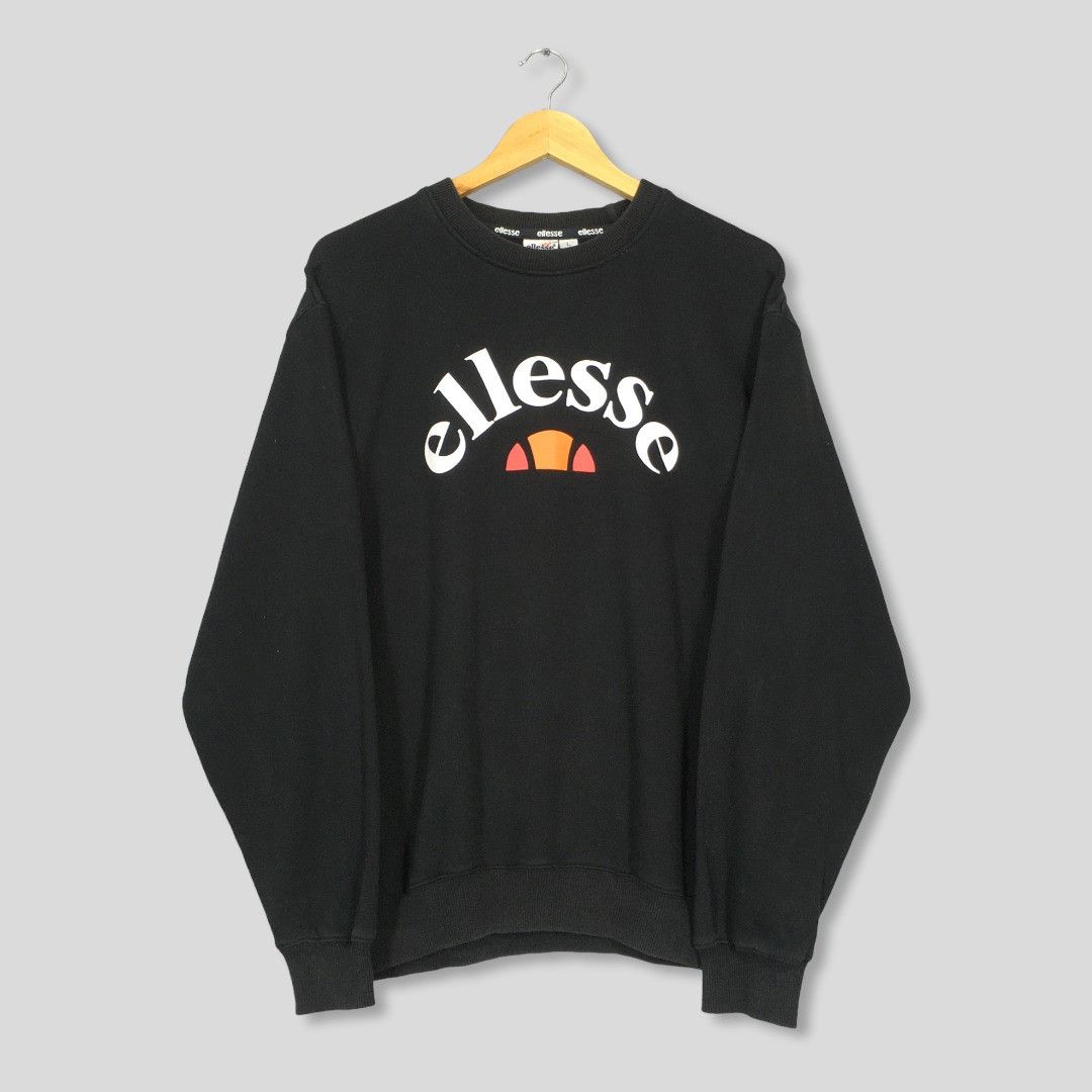 Ellesse Vintage Ellesse Perugia Italia Black Sweatshirt Large Size US L / EU 52-54 / 3 - 1 Thumbnail