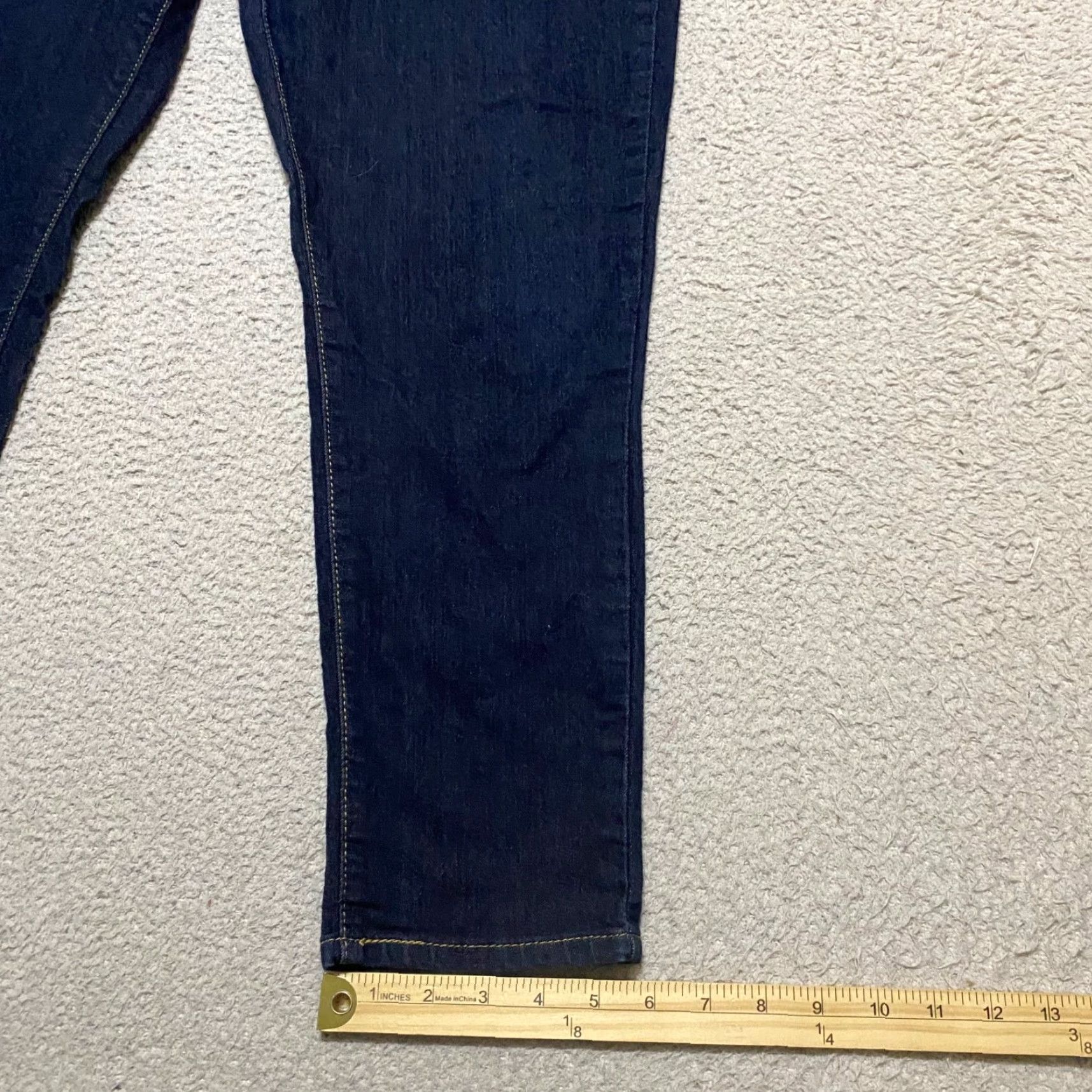 Denizen DENIZEN Jeans Womens Mid Rise Skinny 14 Blue Denim Dark Wash 5-Pocket Design Regular Stretch - Denim - Jeans Womens Size 36" / US 14 / IT 50 - 5 Thumbnail