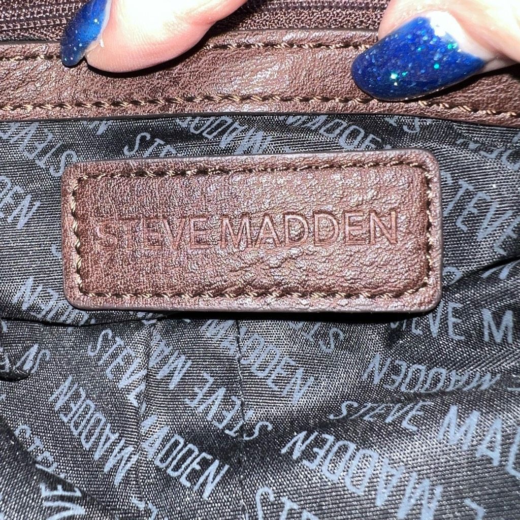 Steve Madden Steve Madden Faux Leather Crossbody Signature Bag with Guita Size ONE SIZE - 10 Thumbnail