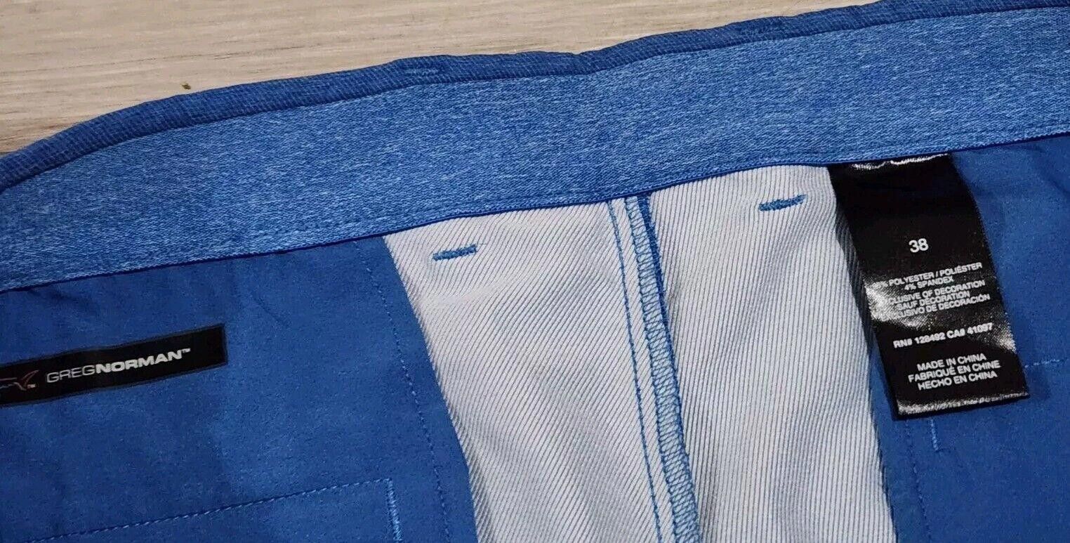 Greg Norman Mens Greg Norman Shorts Size 38 Blue Golf Summer chino Size US 38 / EU 54 - 3 Thumbnail