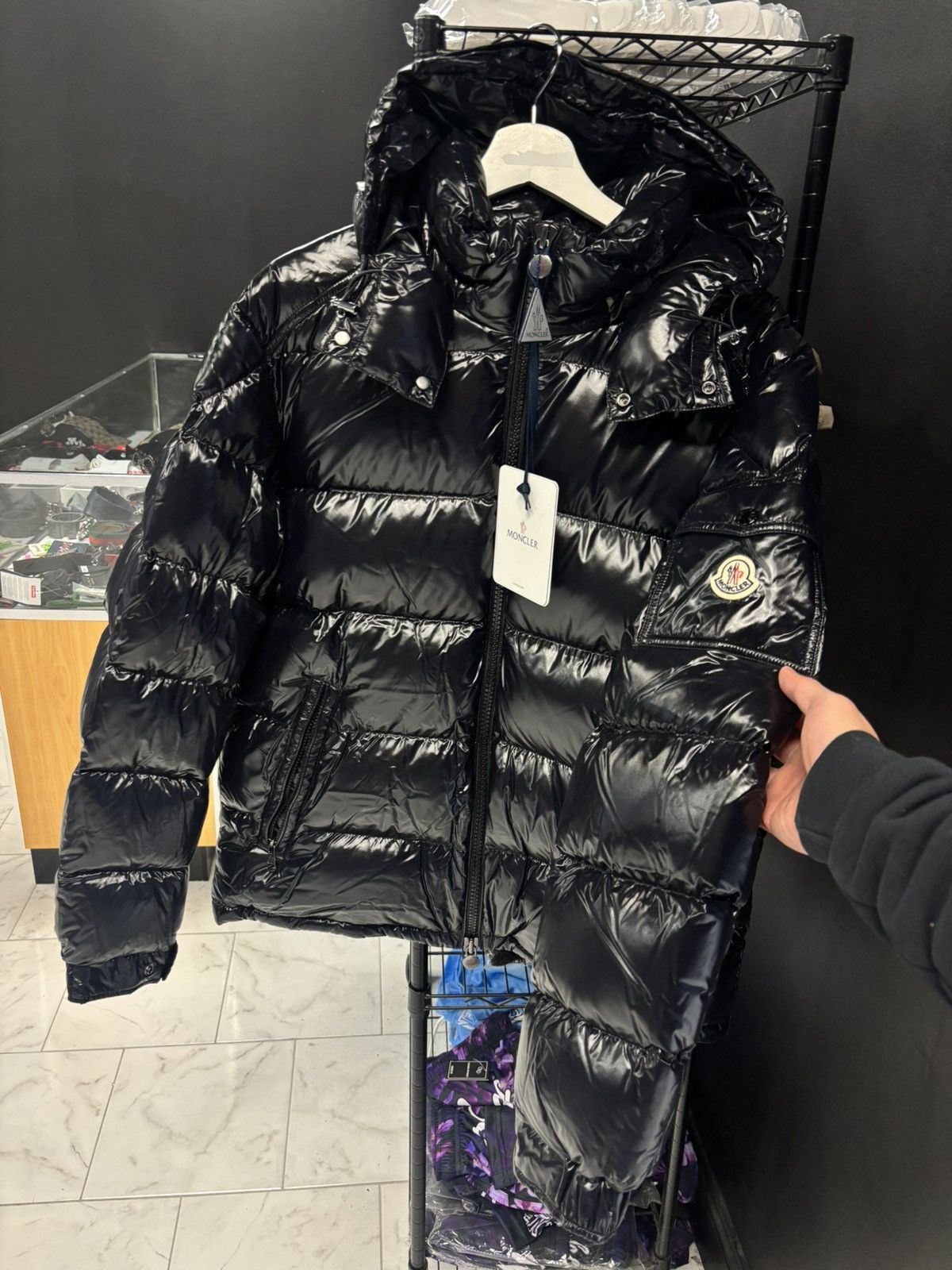 Moncler Moncler Maya Giubbotto jacket size 4 new black Size US L / EU 52-54 / 3 - 1 Thumbnail