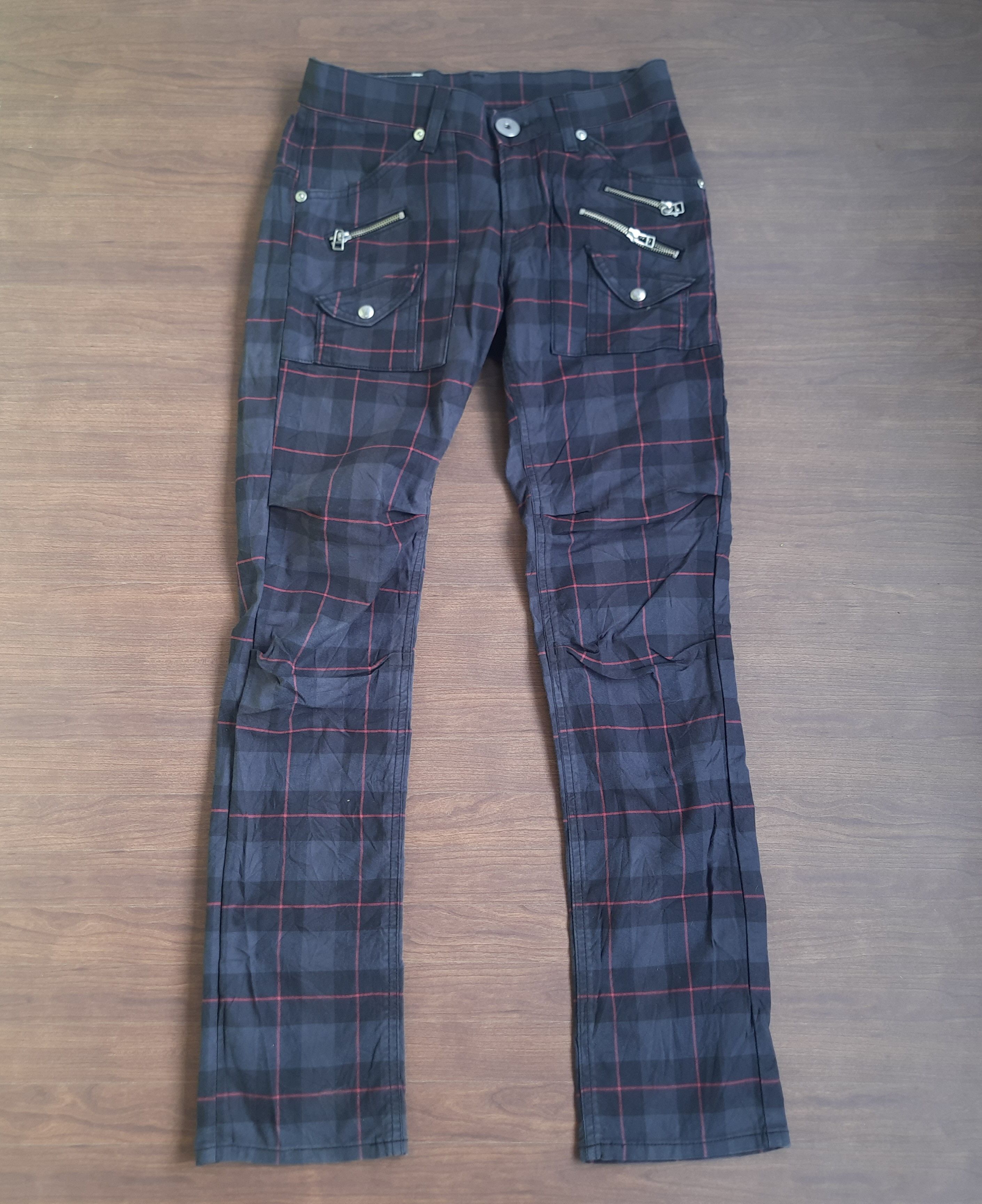 Lee Y2K Lee Cowboy Tartan Pants Punk Grunge Size US 30 / EU 46 - 2 Thumbnail