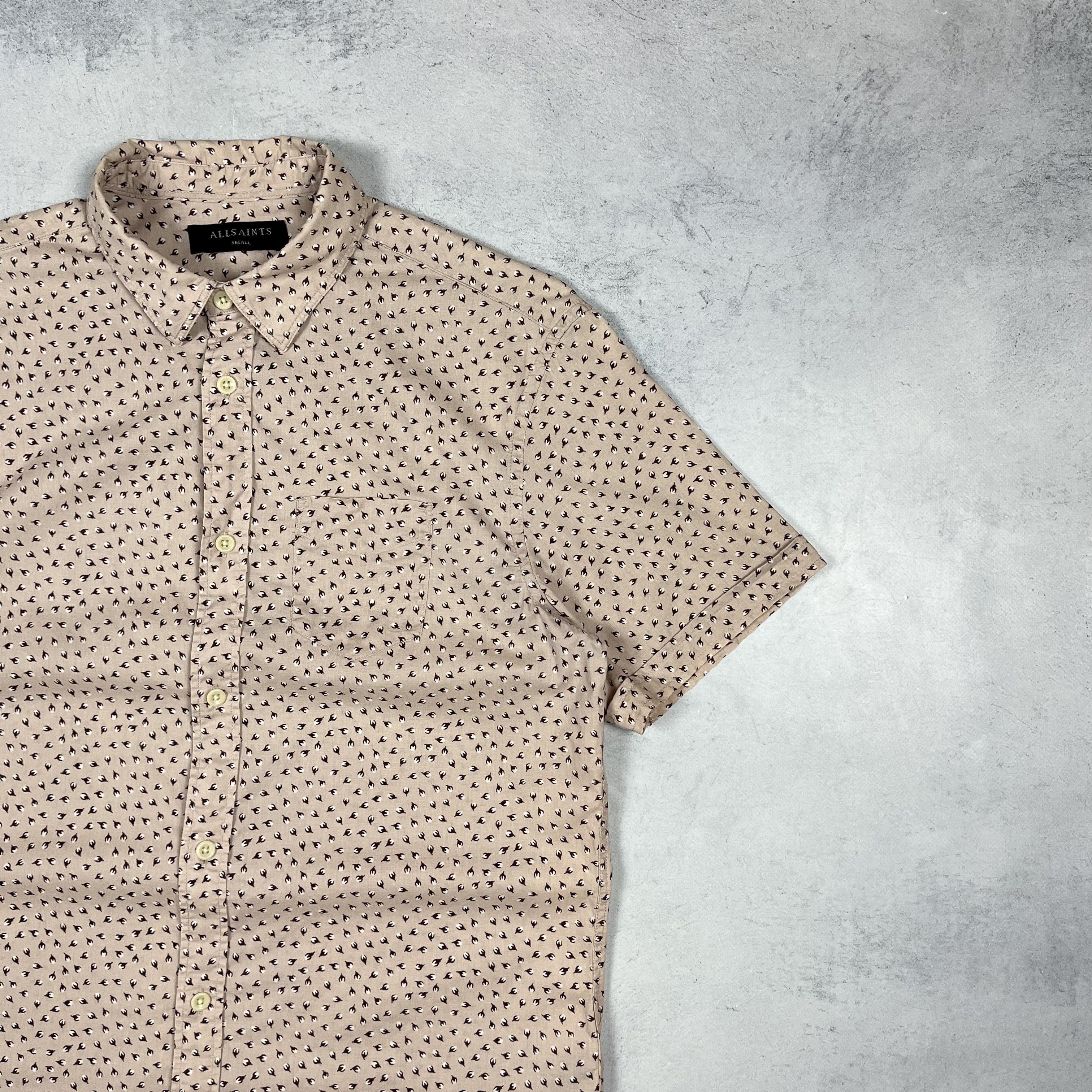 Allsaints Designer AllSaints Bulb Button Up Short Sleeve Shirt Size US S / EU 44-46 / 1 - 3 Thumbnail