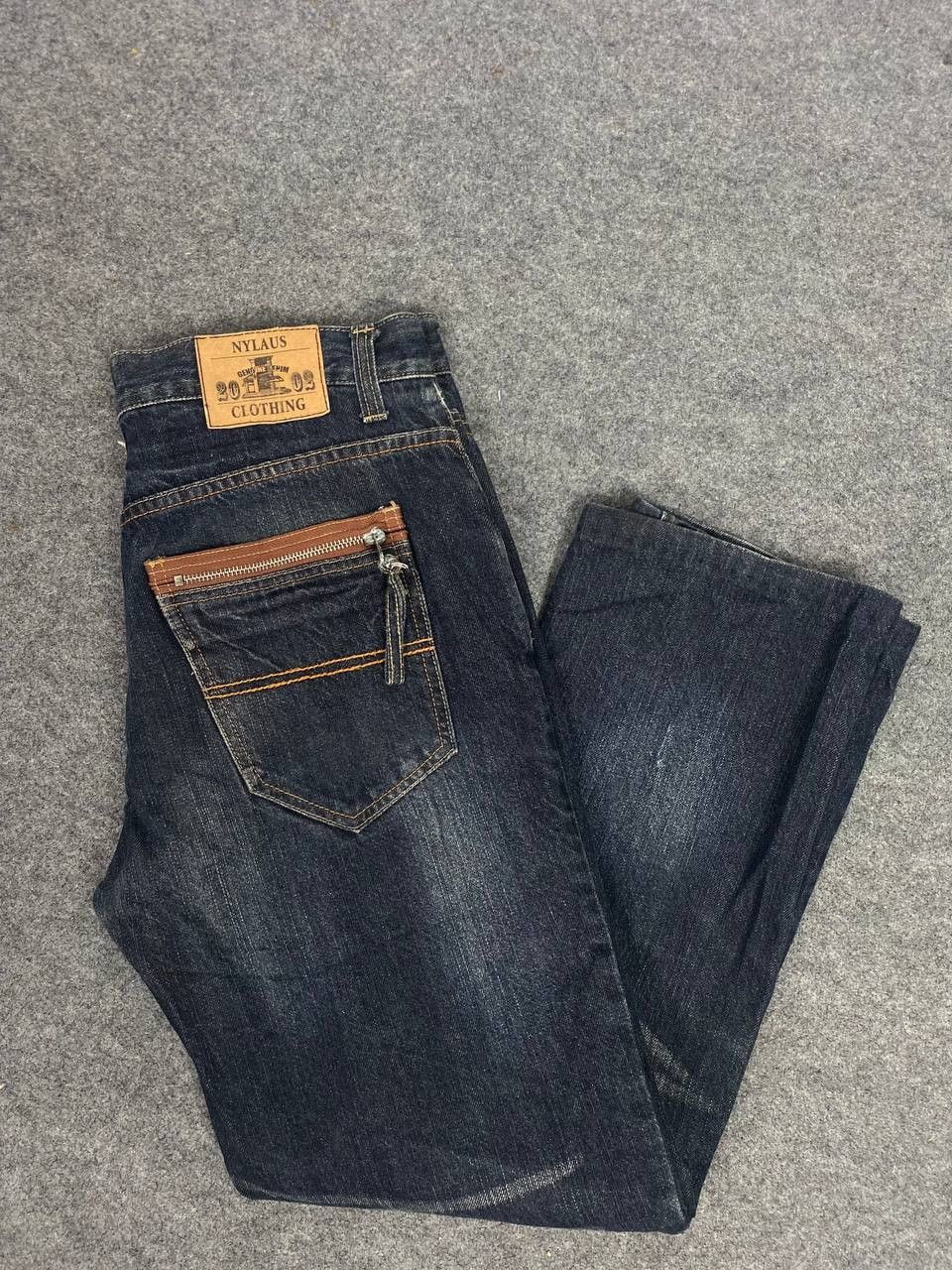 image of Vintage Nylaus Clothing s Nice Design in Denim, Men's (Size 34)