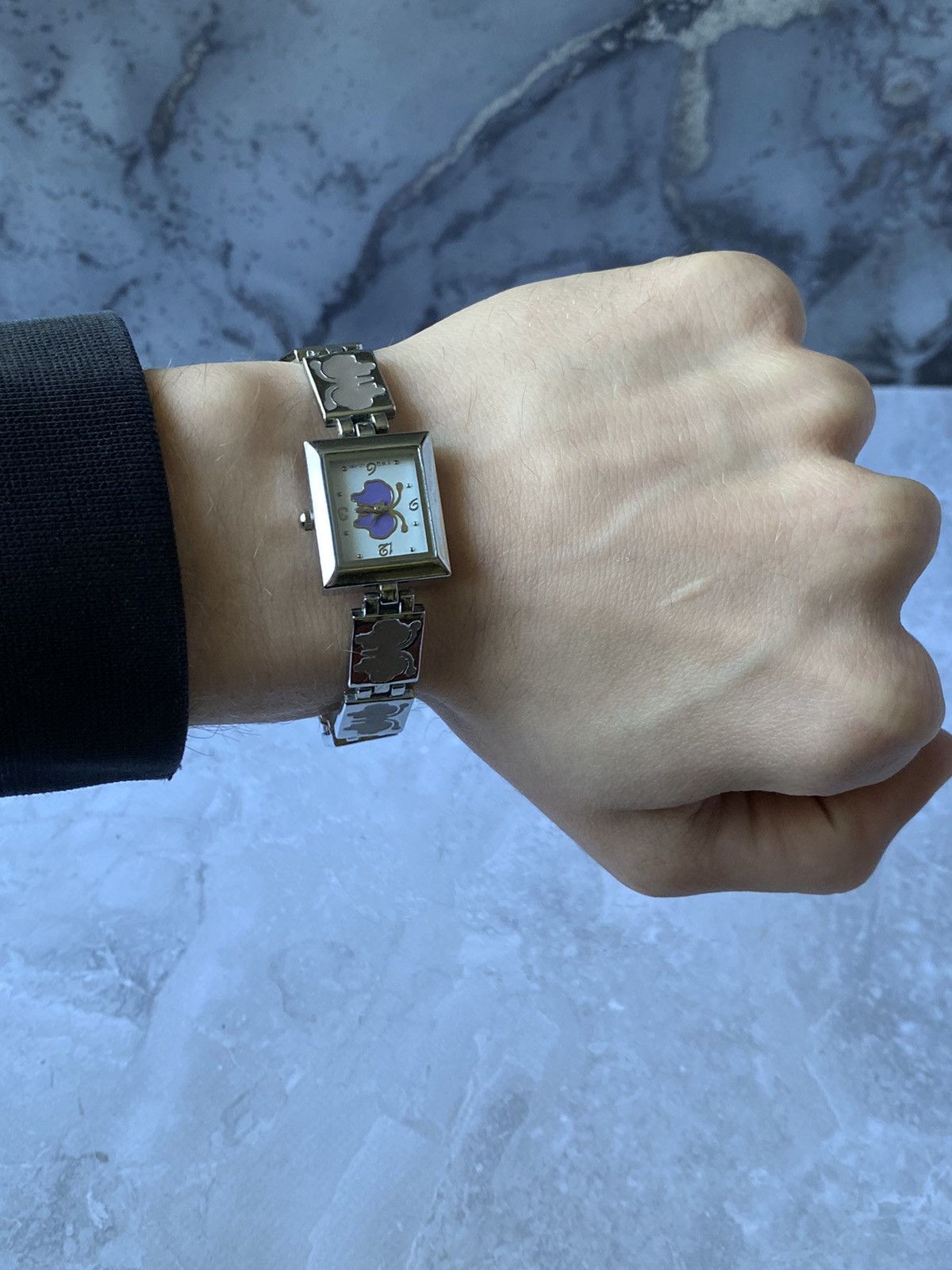 Japanese Brand × Vintage YWQ LC-080 Futuristic Watch Butterflies Metal Bracelet Size ONE SIZE - 3 Thumbnail