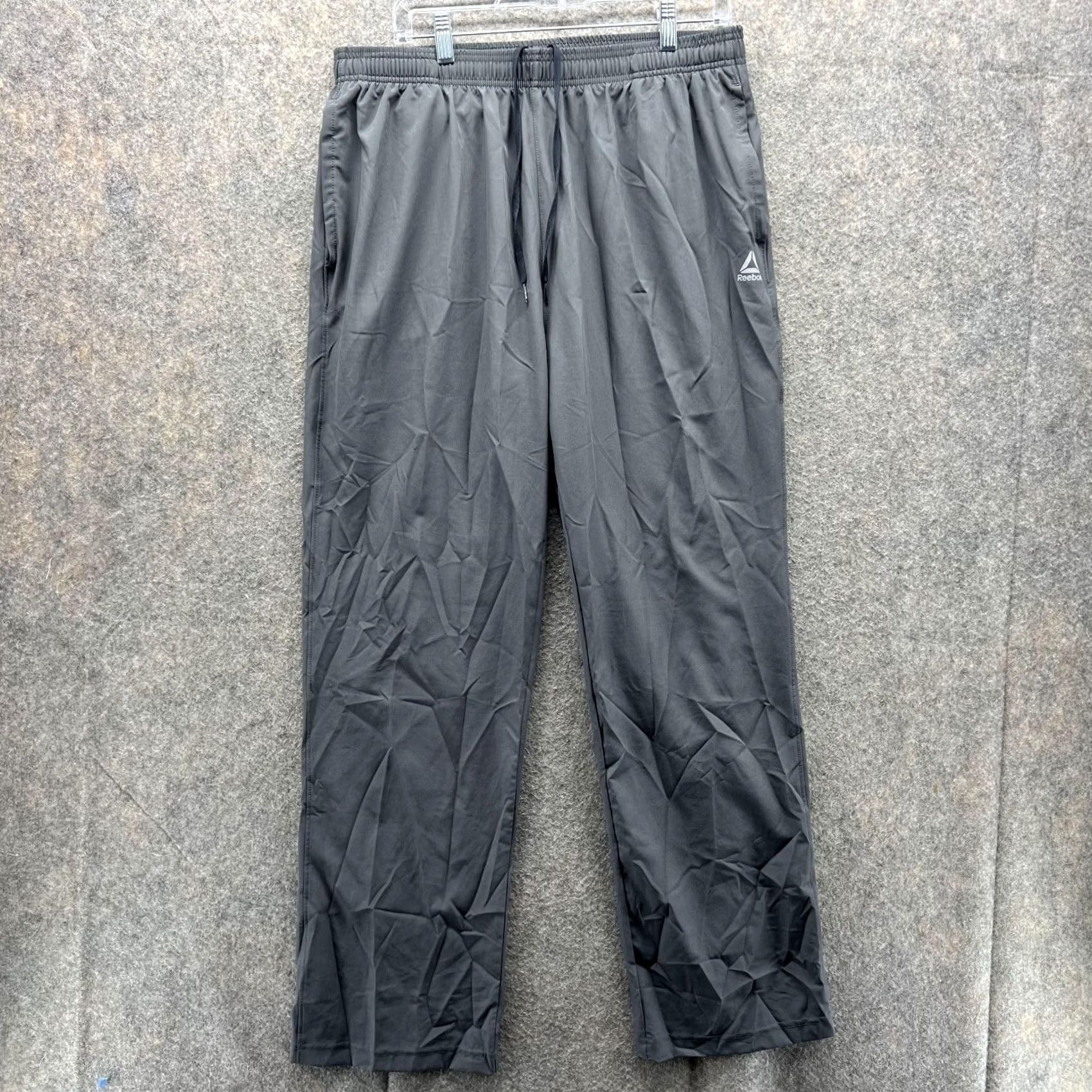 Reebok Reebok Sweatpants Pants Men XL Gray Athletic Training Running CrossFit Straight Pockets Size US 36 / EU 52 - 2 Thumbnail