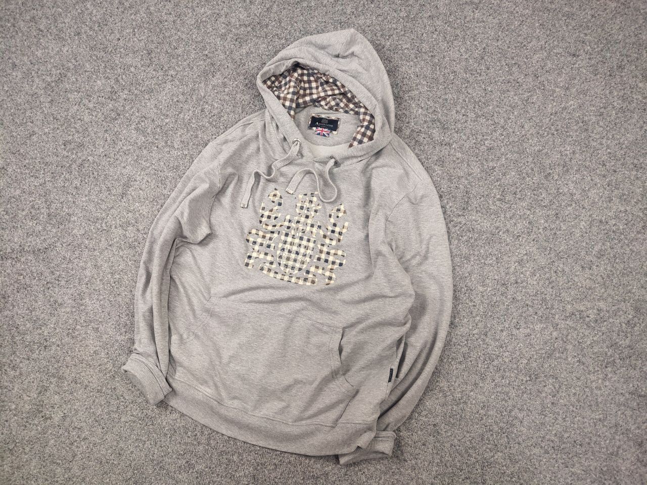 Aquascutum Aquascutum England Logo Gray Mens Hoodie Size US L / EU 52-54 / 3 - 3 Thumbnail