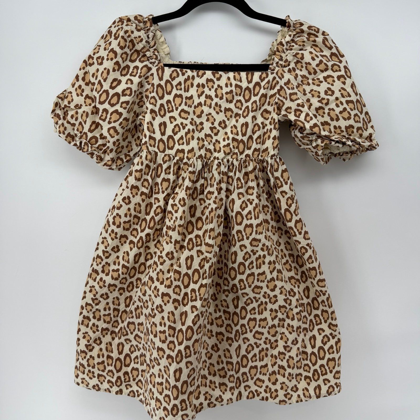 Other Janie and Jack Leopard Bubble Sleeve Dress Size 12 Size XL / US 12-14 / IT 48-50 - 1 Thumbnail
