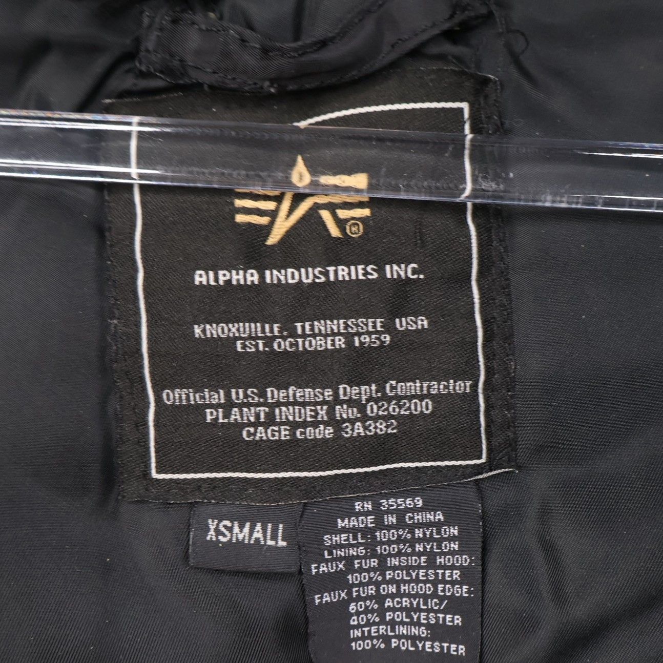 Alpha Industries Parka Type N-3B XS Black Hooded Size US XS / EU 42 / 0 - 7 Thumbnail