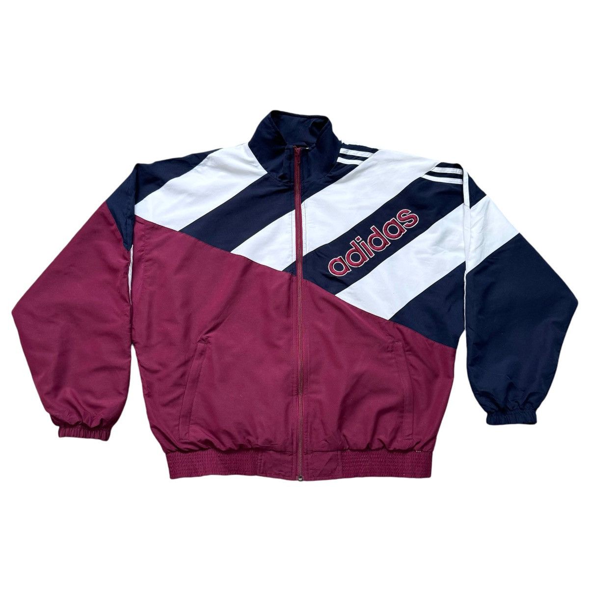 Adidas Vintage 90s Adidas Spell Out Windbreaker Jacket Size US XS / EU 42 / 0 - 1 Thumbnail
