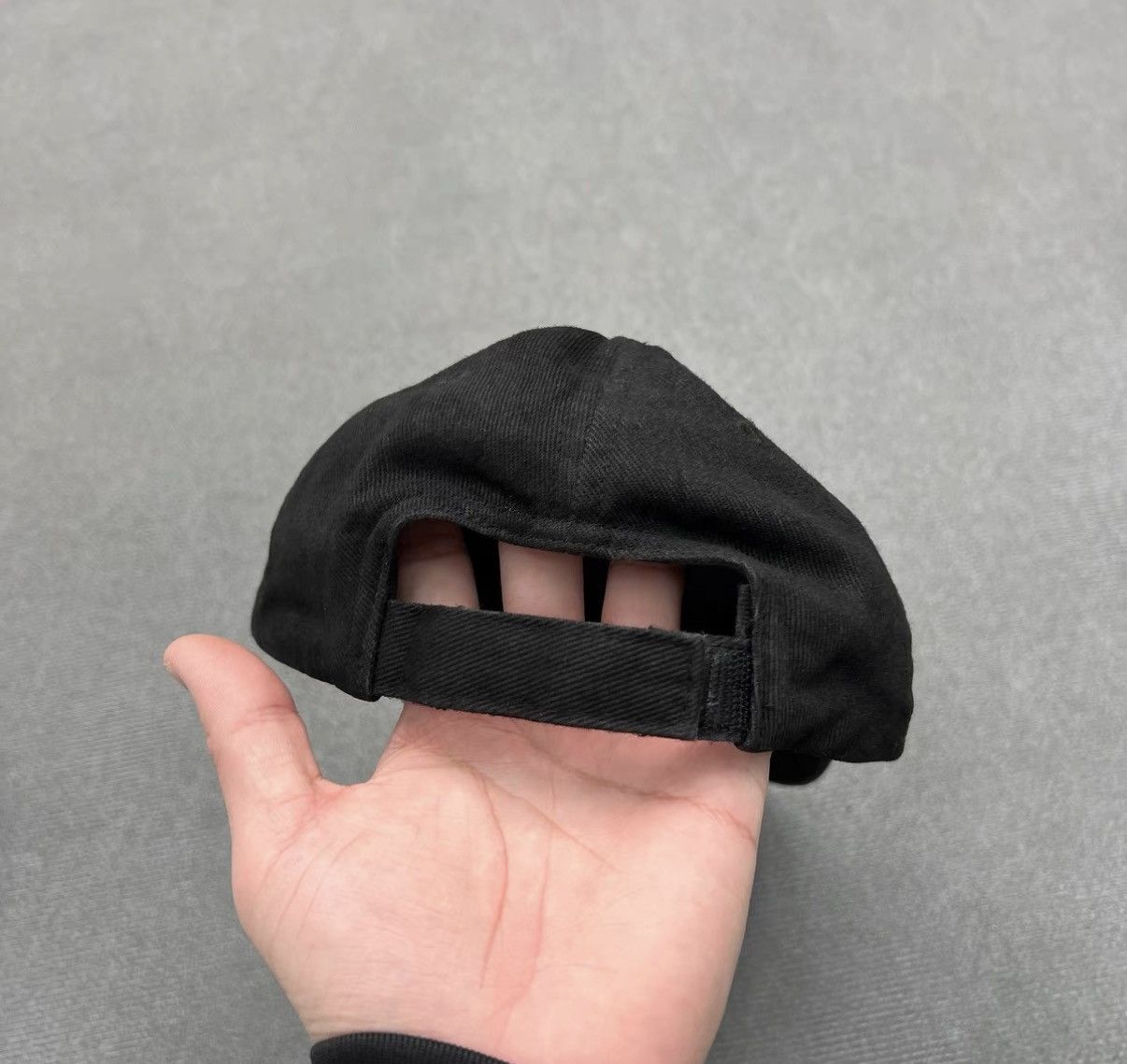 Balenciaga Balenciaga Black Distressed "CREW" Embroidered Baseball Cap Size ONE SIZE - 3 Thumbnail